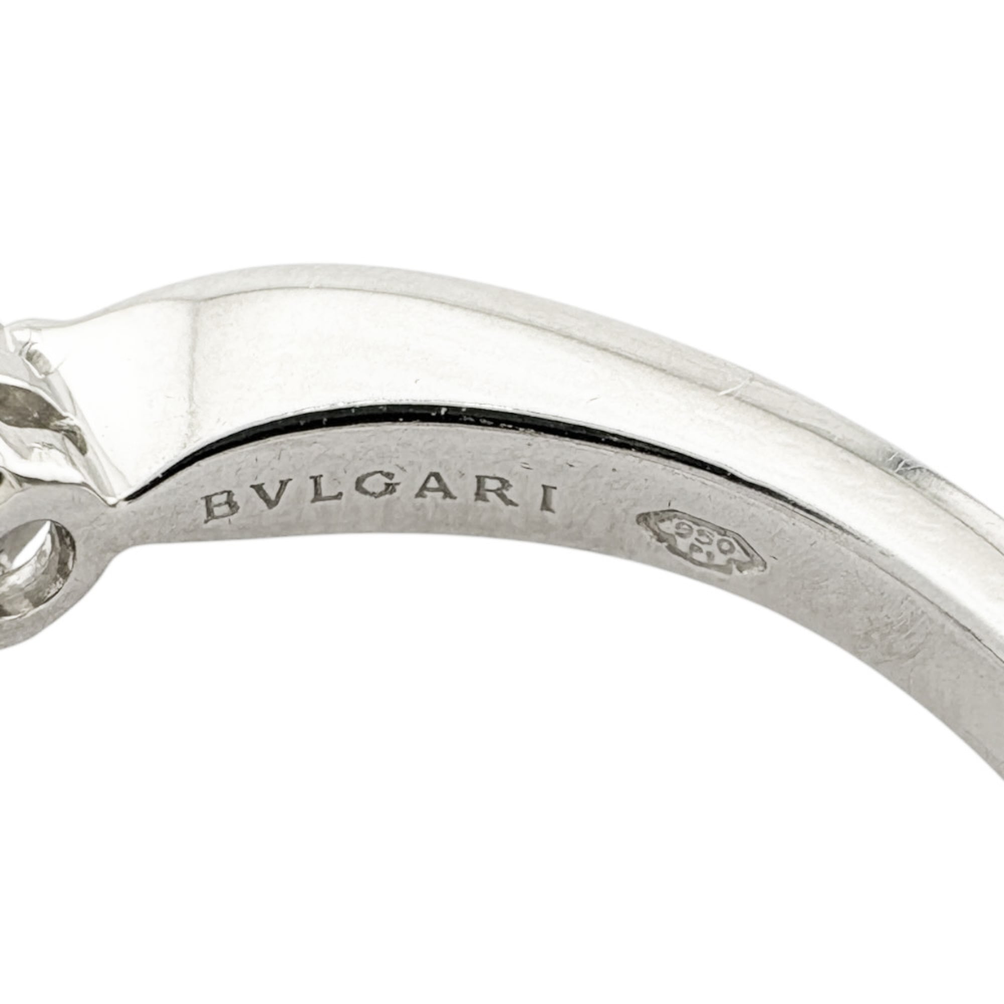 Bvlgari Silver Platinum 950 Band Ring (Pre-Owned)