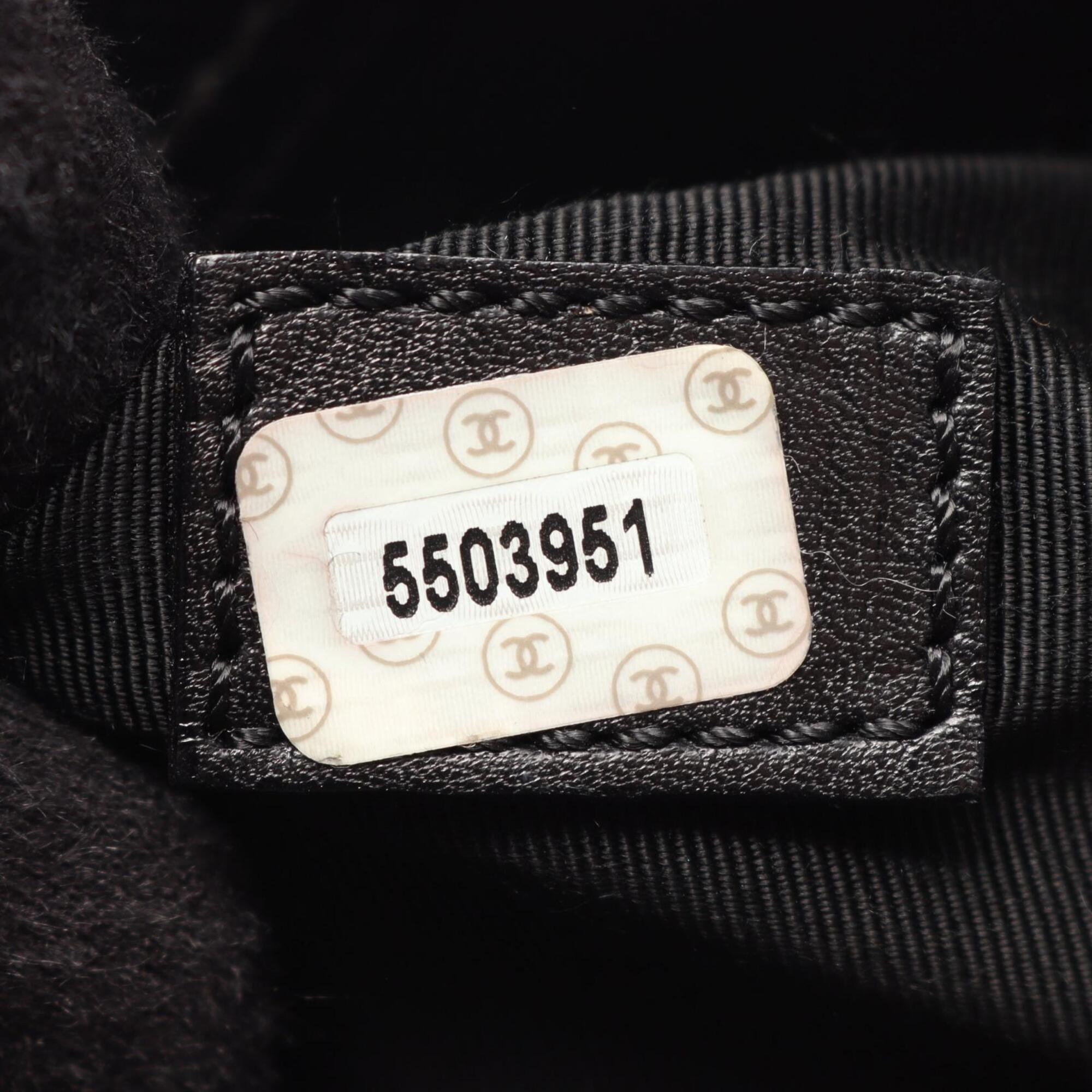 Chanel Black Grained Calfskin Handbag Tote Bag (Pre-Owned)