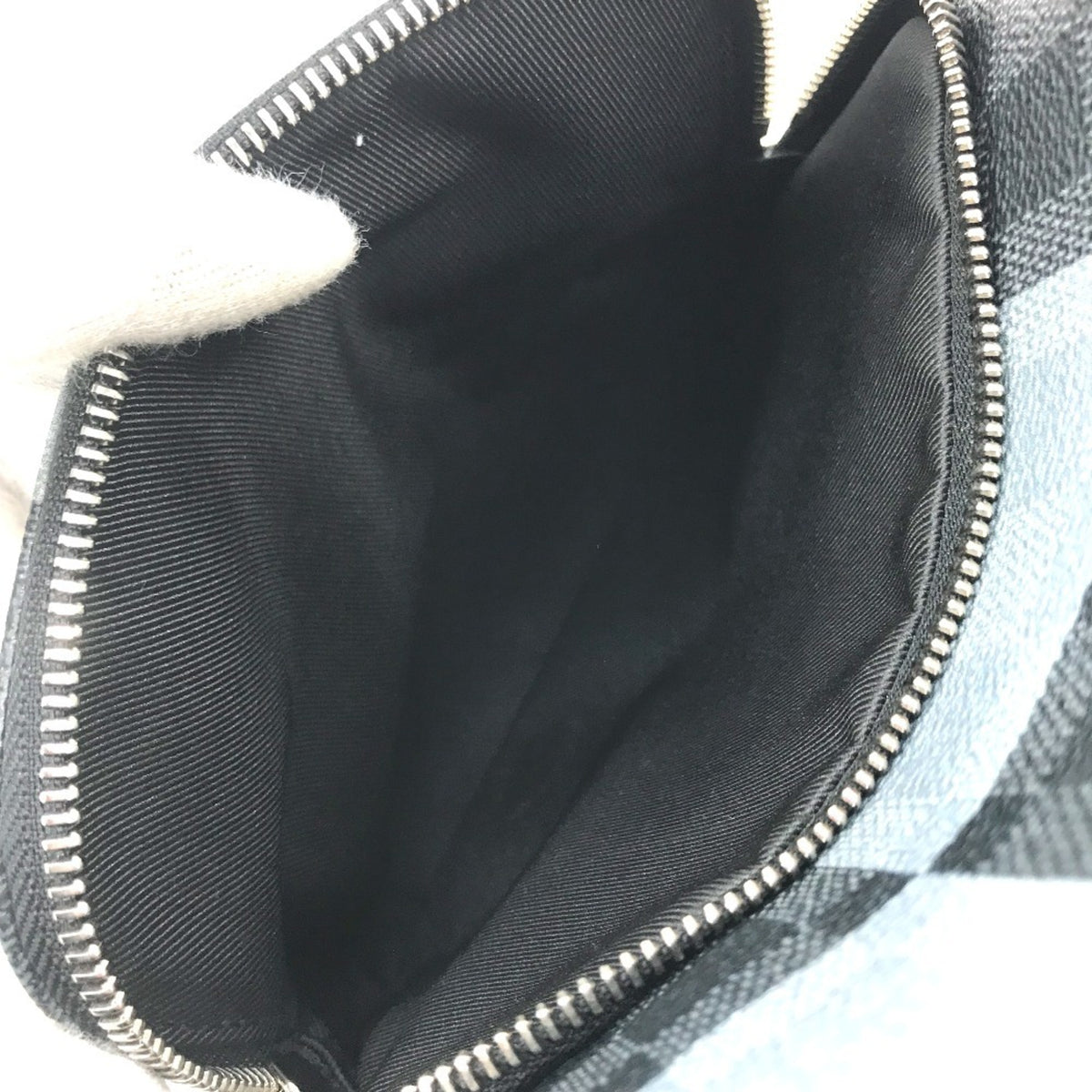 Louis Vuitton Black Galle Gray Canvas Shoulder Bag Sling Bag (Pre-Owned)