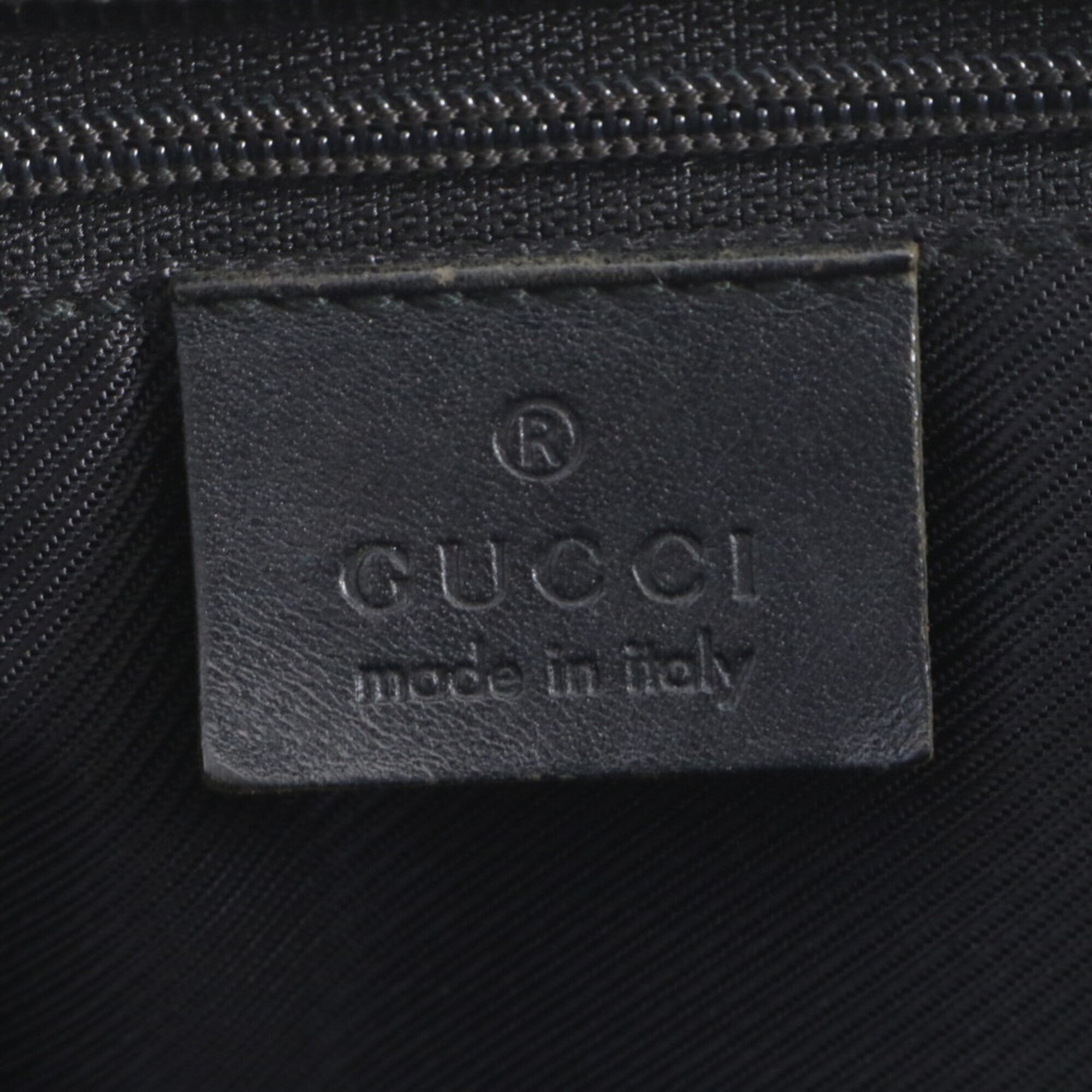 Gucci Gg Canvas Black Leather Gg Canvas Handbag (Pre-Owned)