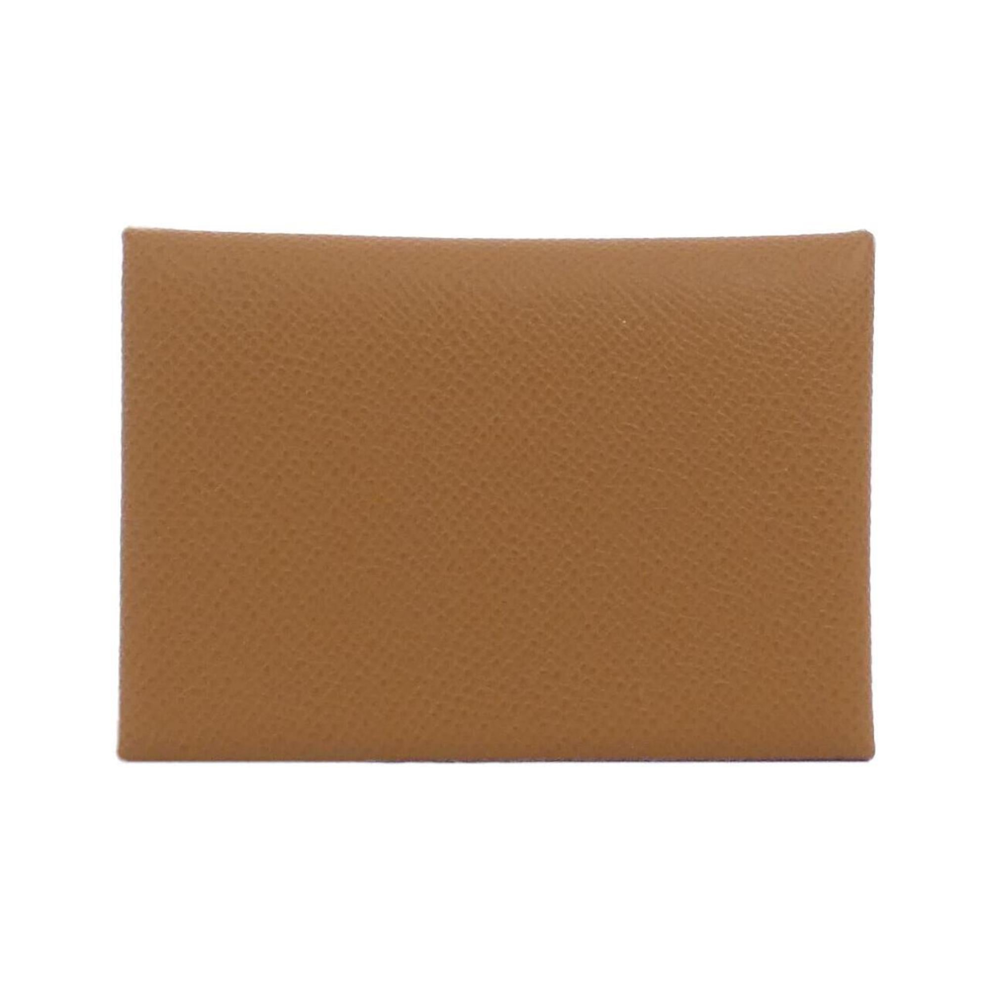 Hermes Gold Vert Epsom Leather Coin Purse/Coin Case (Pre-Owned)