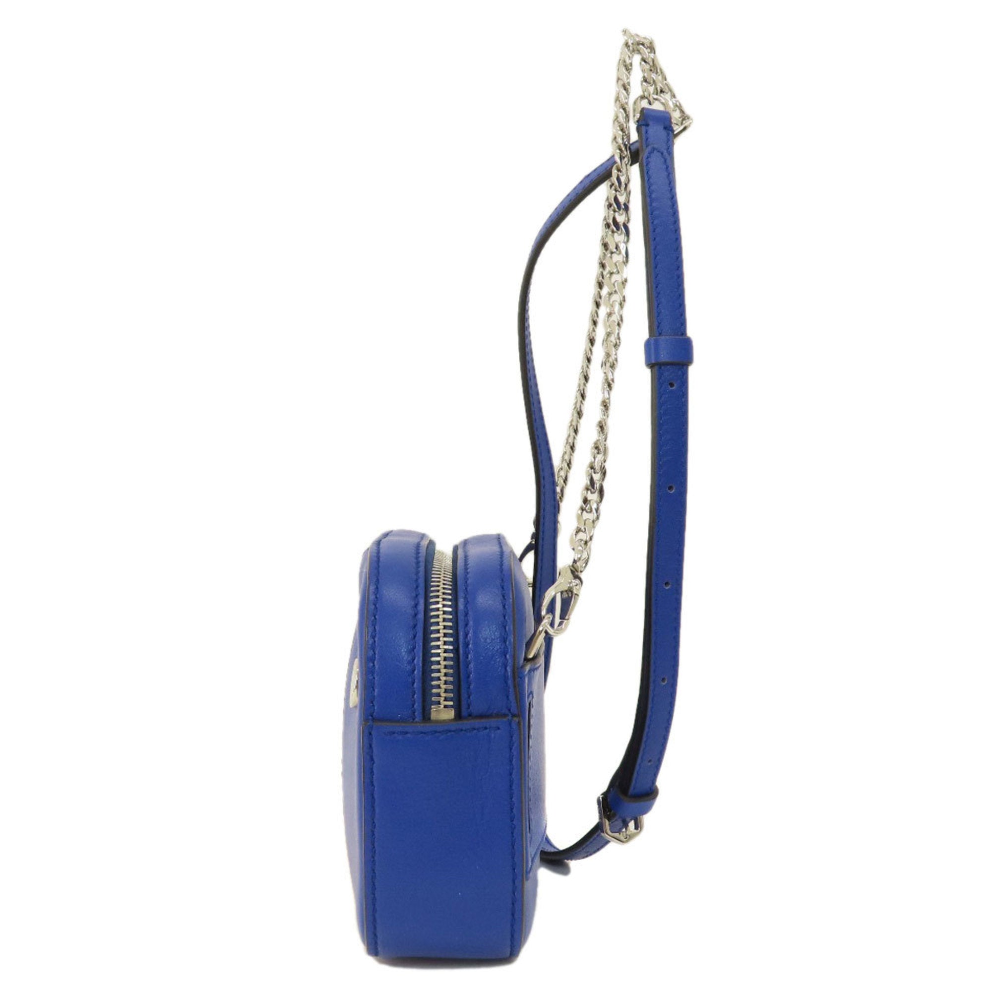 Tod's Blue Yellow Leather Shoulder Bag (Pre-Owned)