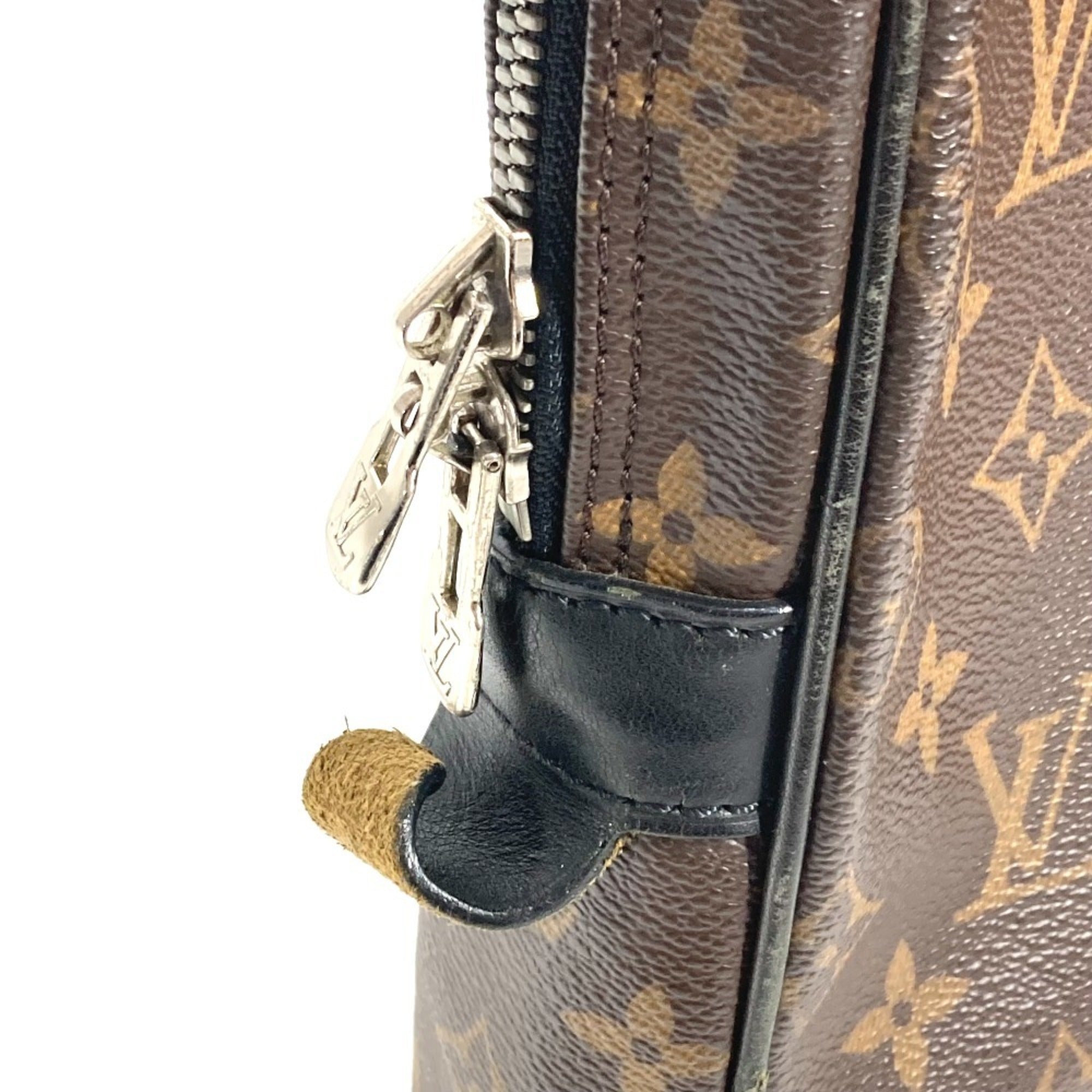 Louis Vuitton Black Brown Monogram Canvas Tote Bag (Pre-Owned)