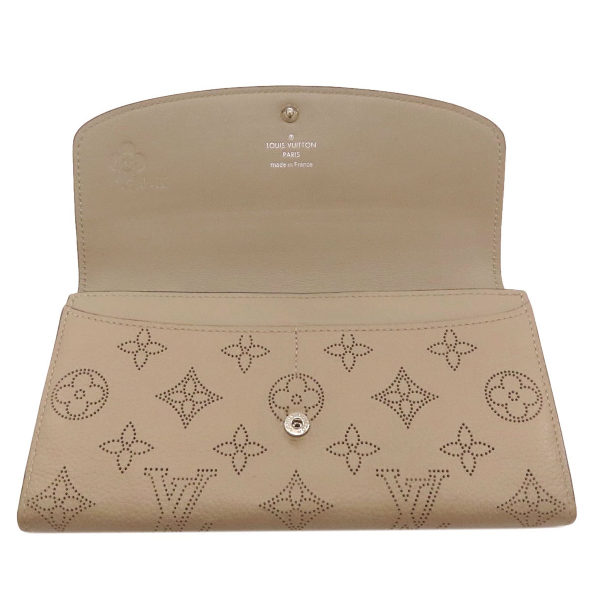 Louis Vuitton Galle Mahina Leather Leather Long Wallet (Bi-Fold) (Pre-Owned)