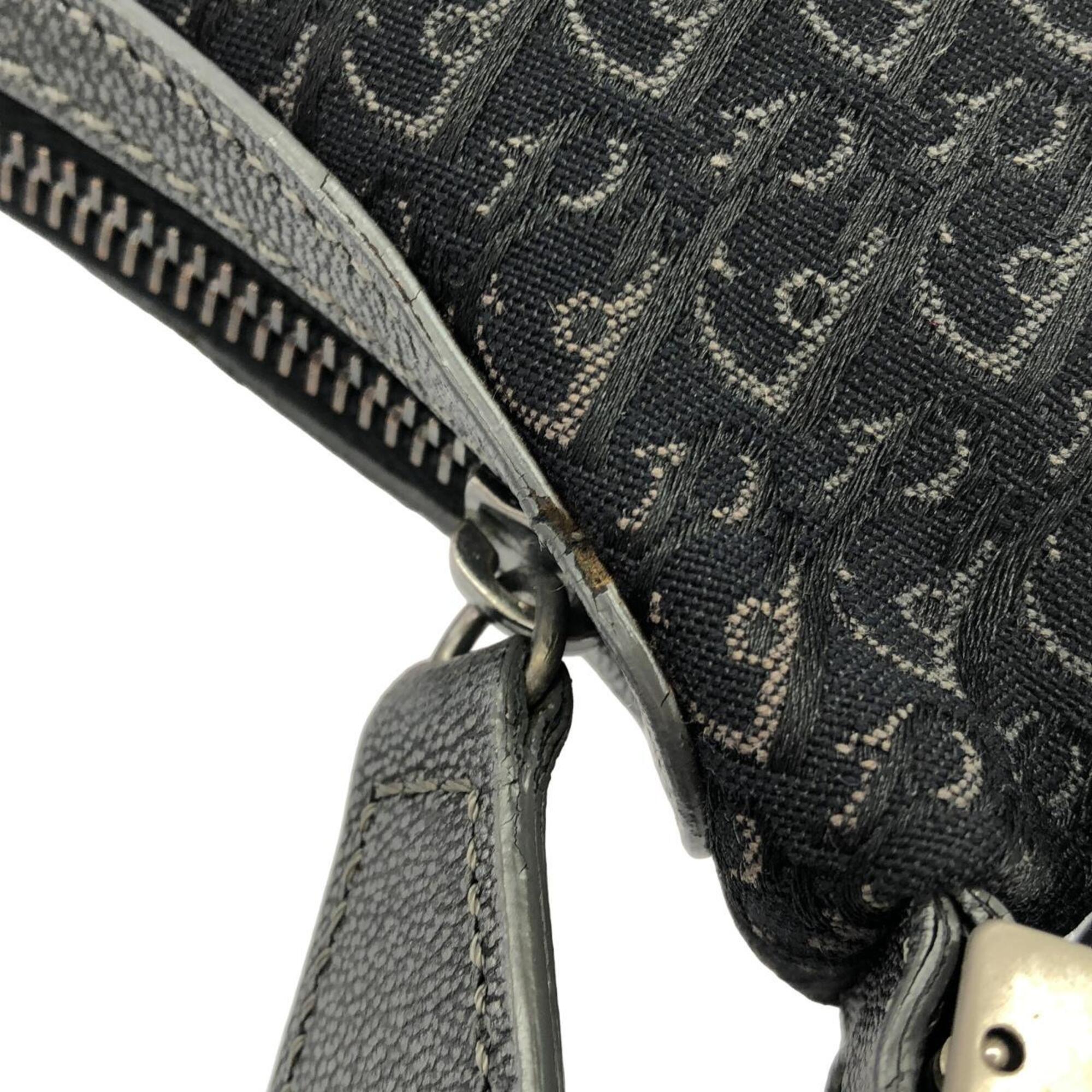 Christian Dior Black Canvas Shoulder Bag (Pre-Owned)