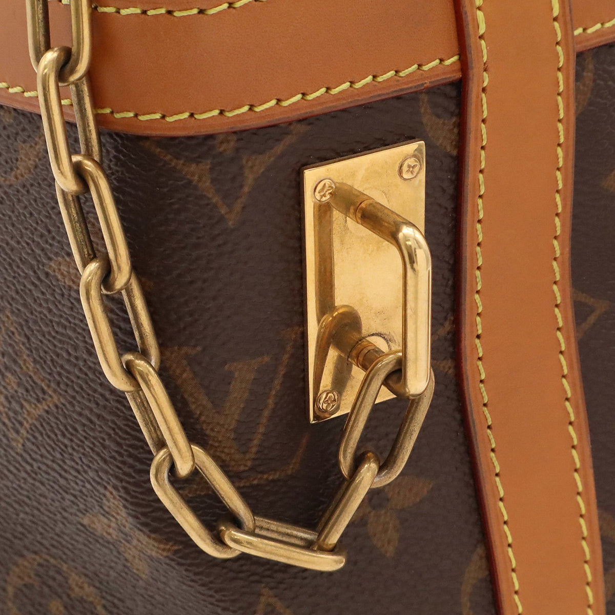Louis Vuitton Brown Monogram Canvas Shoulder Bag (Pre-Owned)