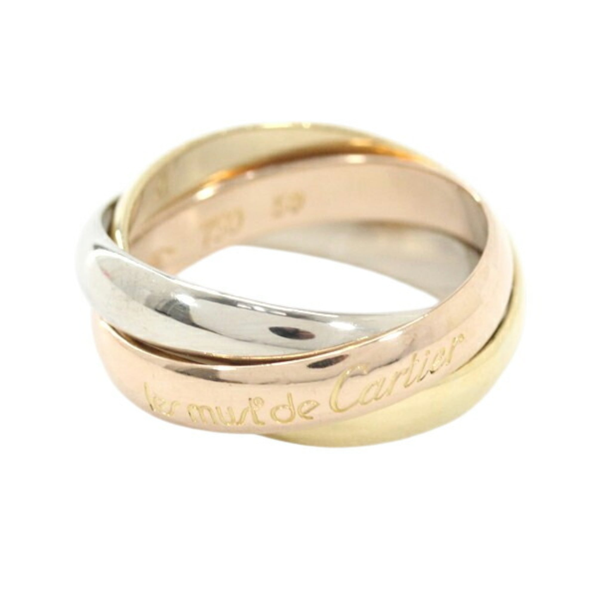 Cartier Pink Gold White Gold Yellow Gold Yellow Gold (18K) Pink Gold (18K) White Gold (18K) Band Ring (Pre-Owned)
