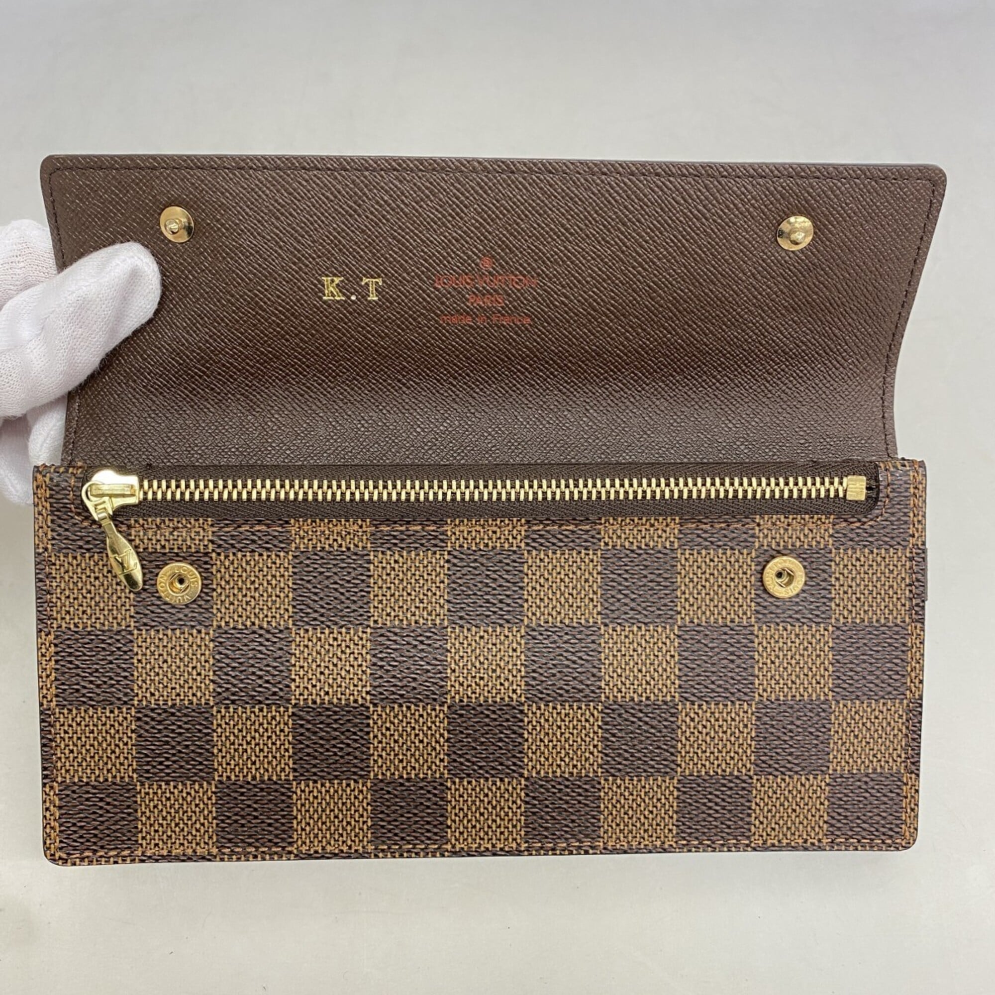Louis Vuitton Ebene Long Wallet (Bi-Fold) (Pre-Owned)