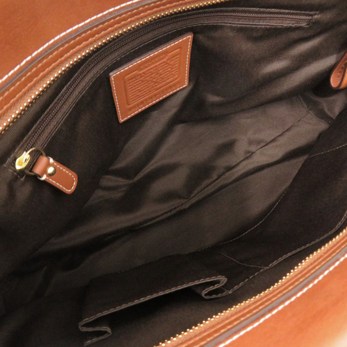 Coach Brown Leather Handbag Tote Bag (Pre-Owned)