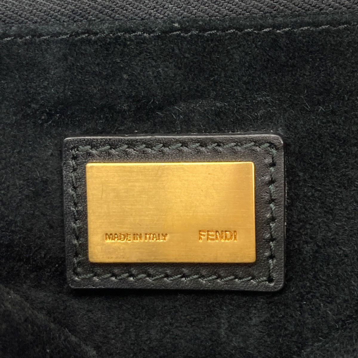 Fendi Black Leather Tote Bag (Pre-Owned)