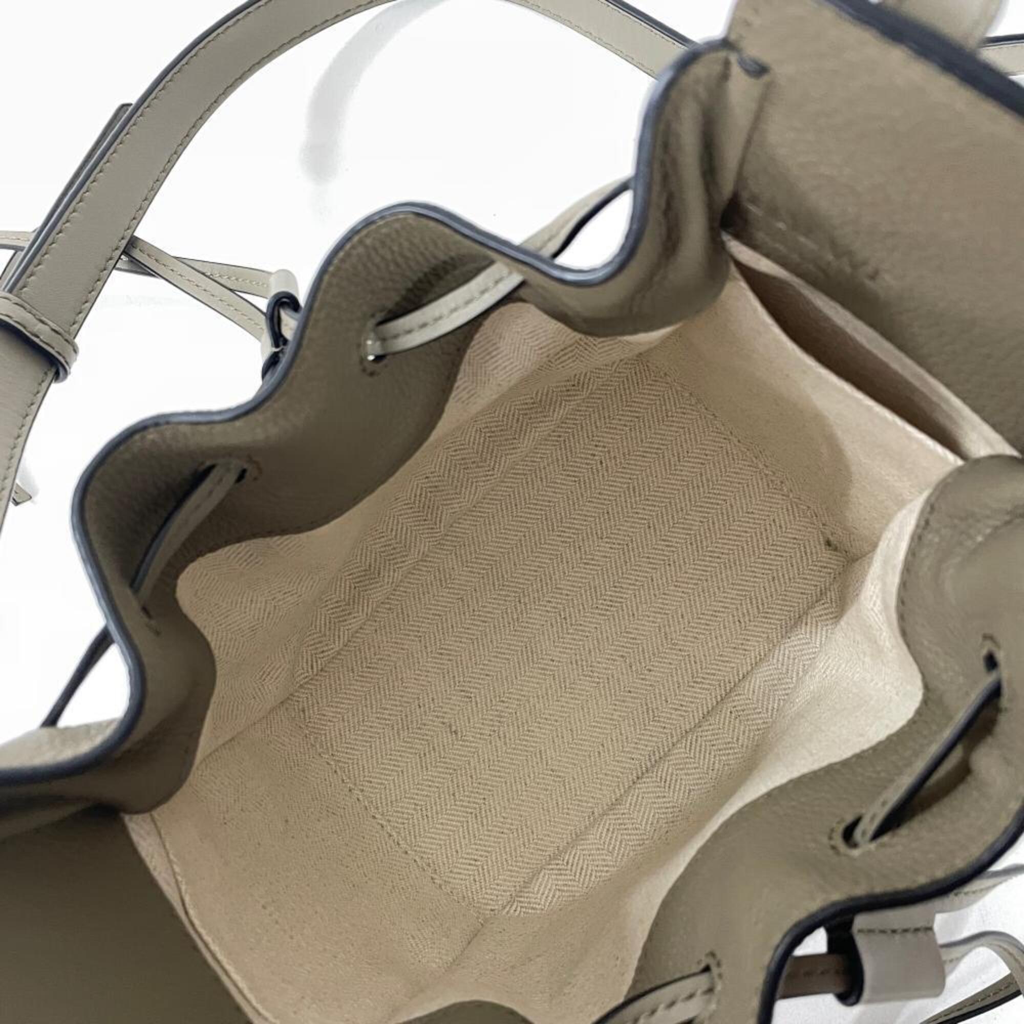 Loewe Gray Leather Handbag (Pre-Owned)