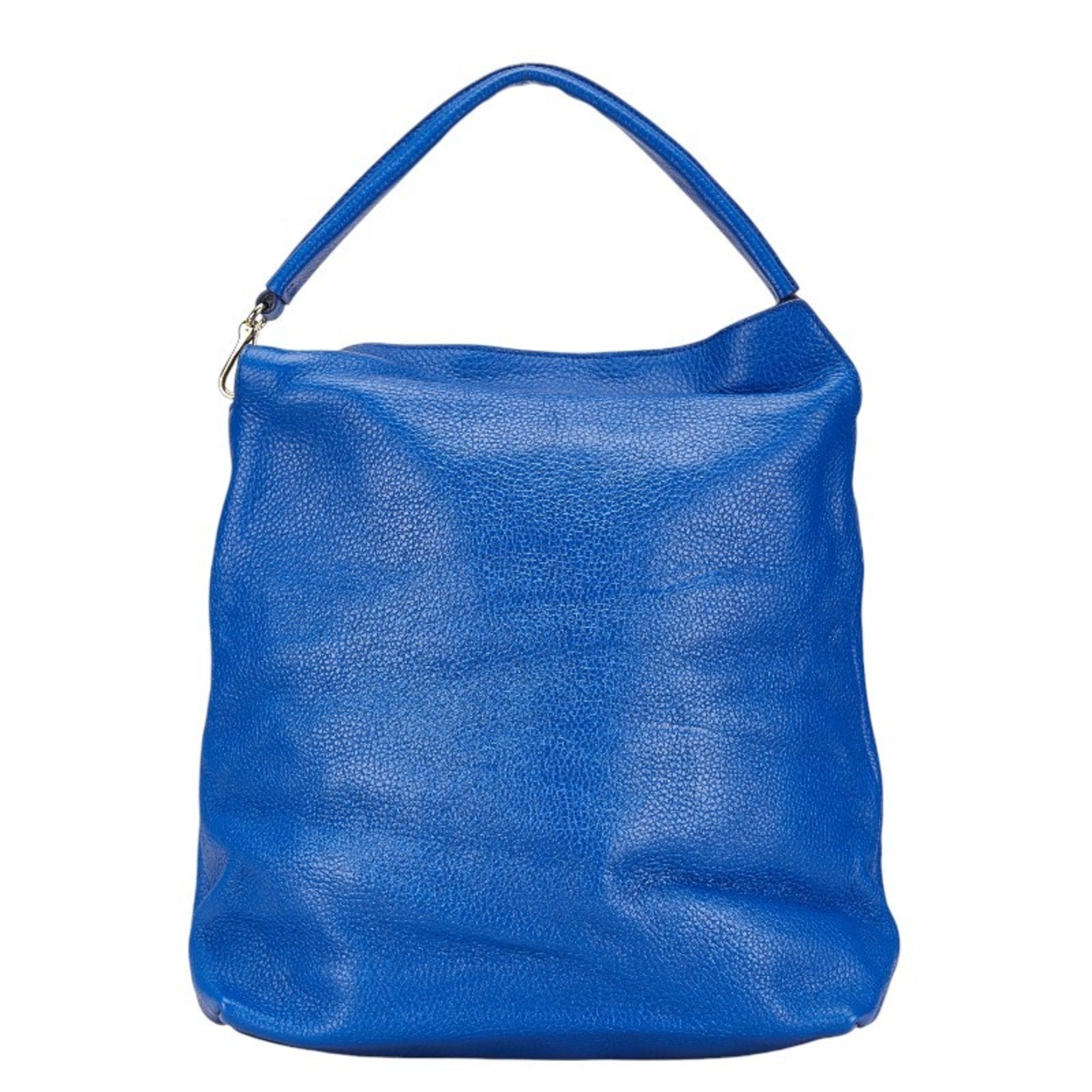 Burberry Blue Leather Handbag (Pre-Owned)