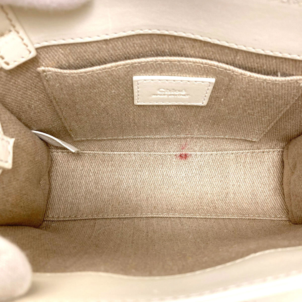 Chloé White Leather Handbag (Pre-Owned)