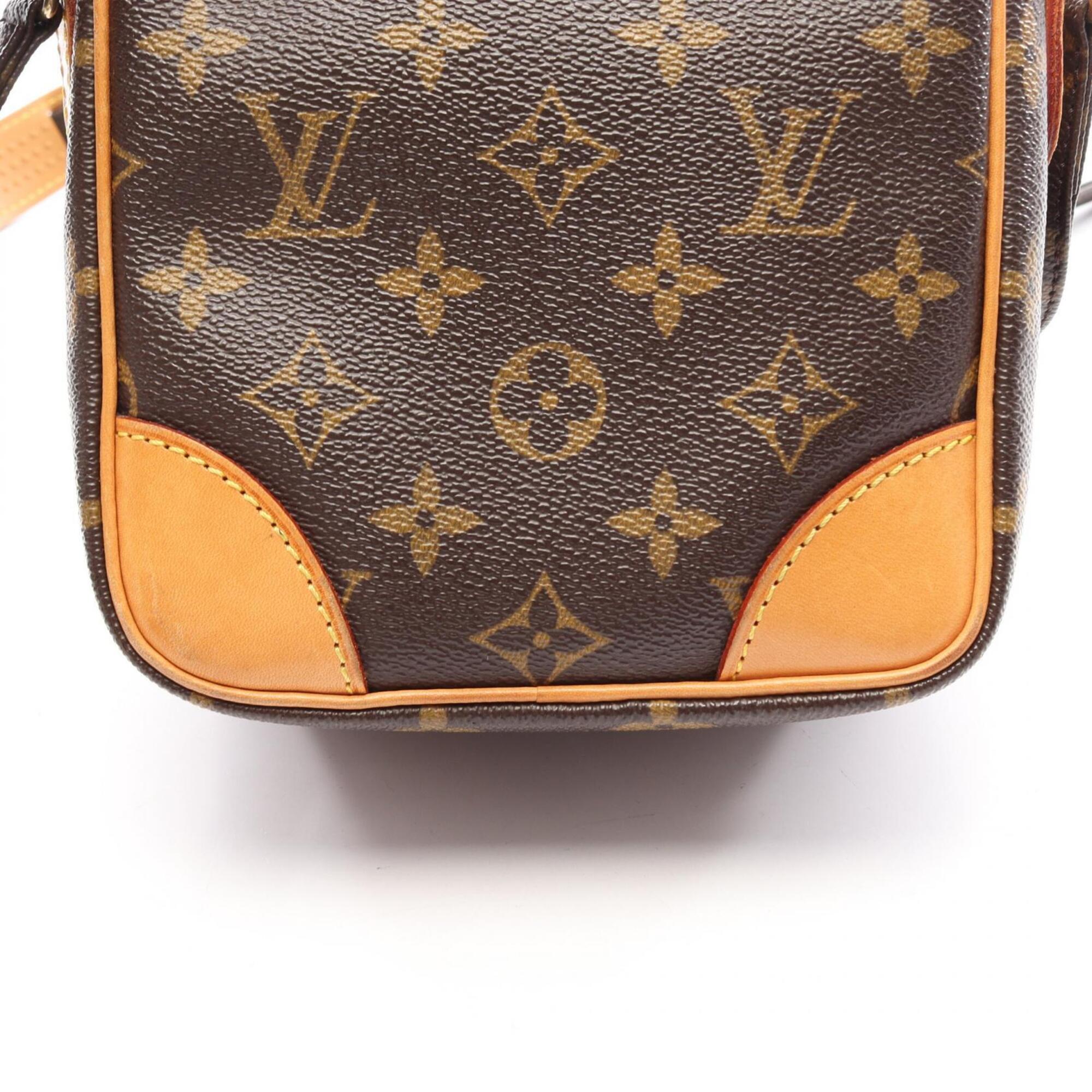Louis Vuitton Brown Coated Canvas Pvc Monogram Leather Handbag Shoulder Bag (Pre-Owned)