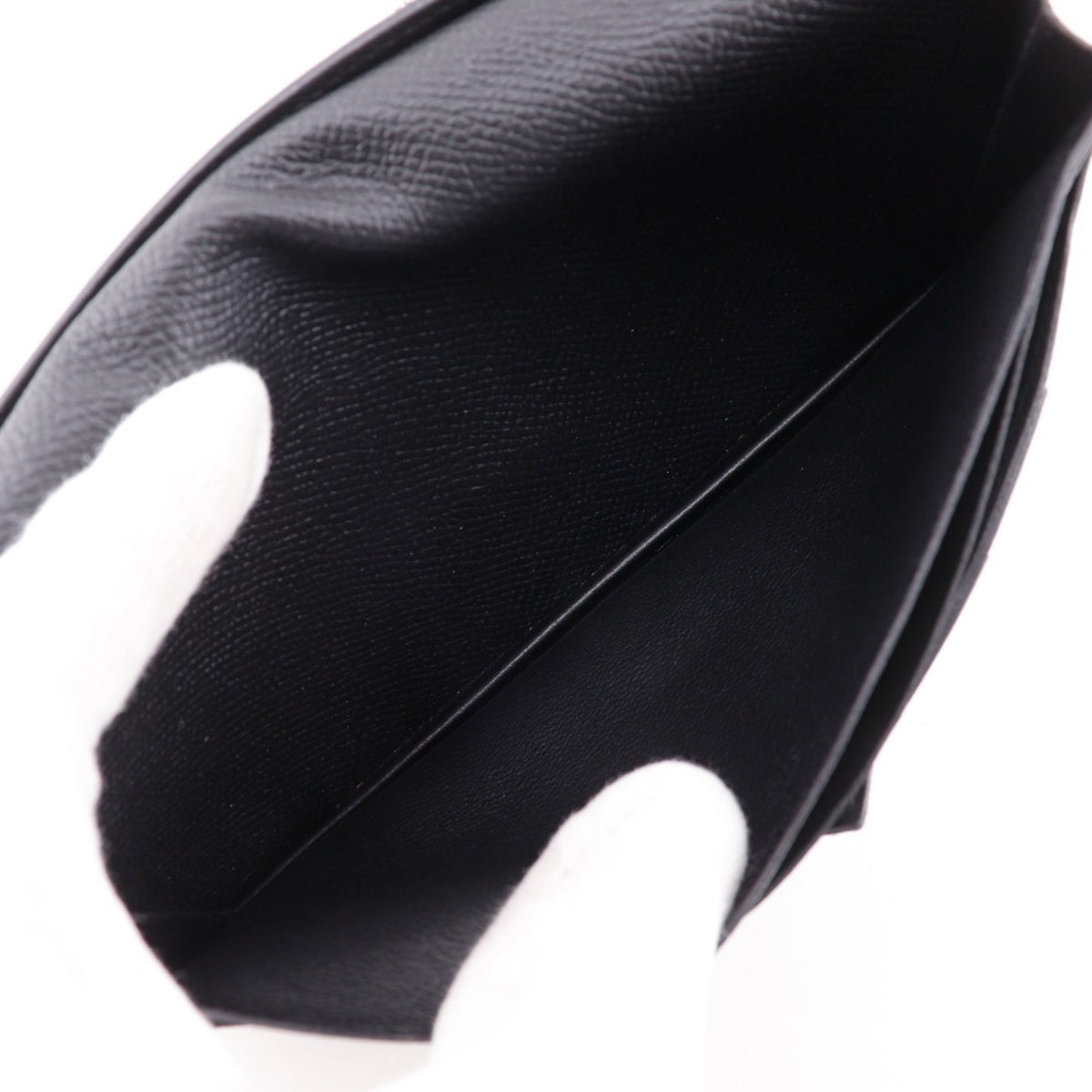 Hermes Black Epsom Leather Long Wallet (Bi-Fold) (Pre-Owned)