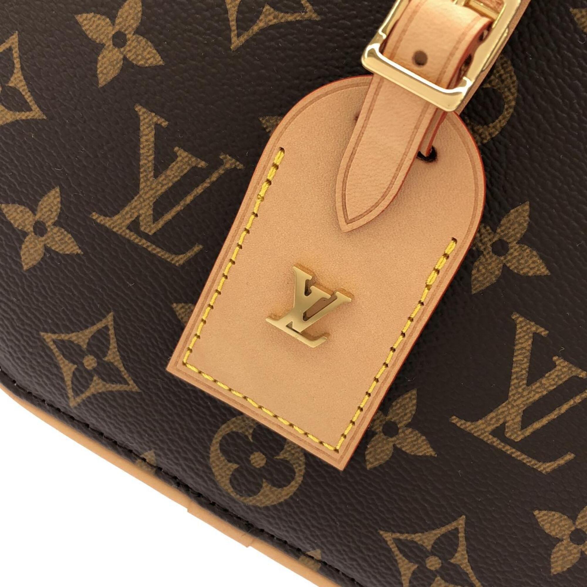 Louis Vuitton Marron Coated Canvas Shoulder Bag (Pre-Owned)