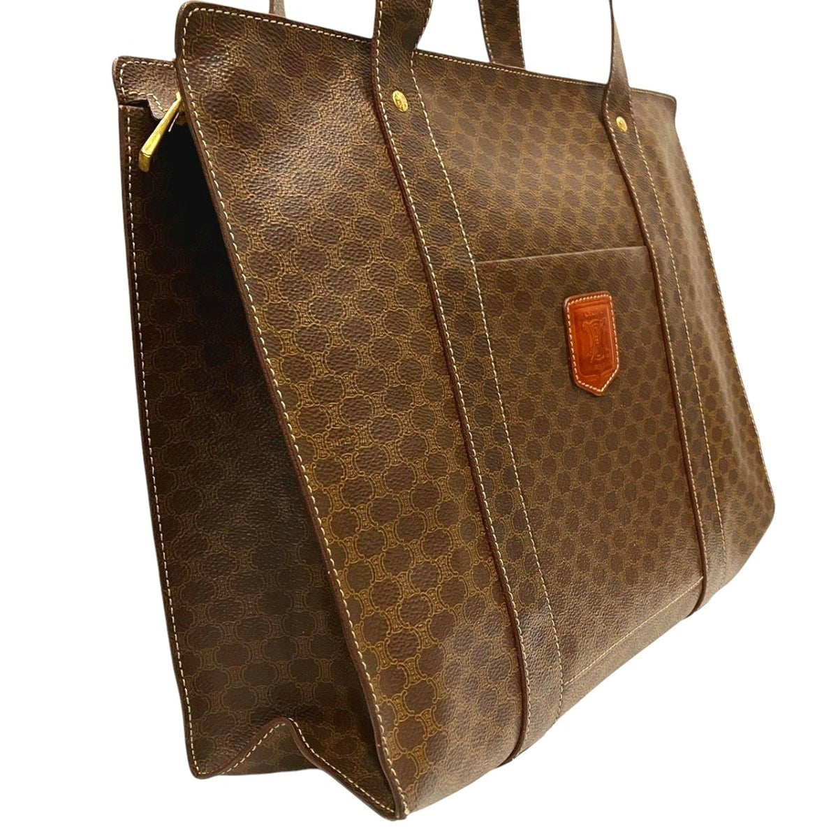 Celine Brown Pvc Tote Bag (Pre-Owned)