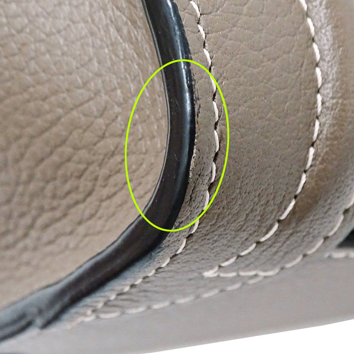 Celine Grayish Leather Handbag Shoulder Bag (Pre-Owned)