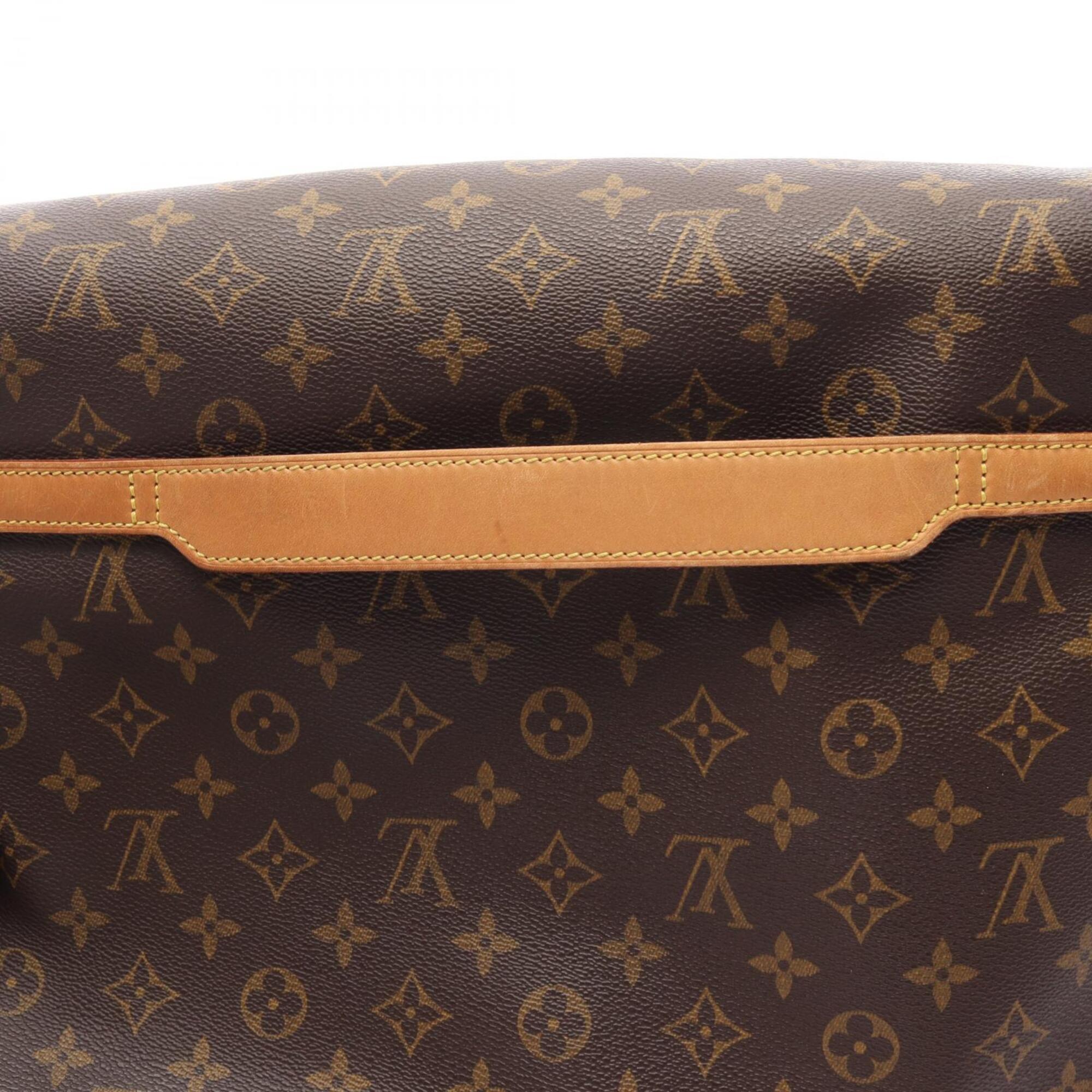 Louis Vuitton Brown Coated Canvas Leather Monogram Handbag Shoulder Bag (Pre-Owned)