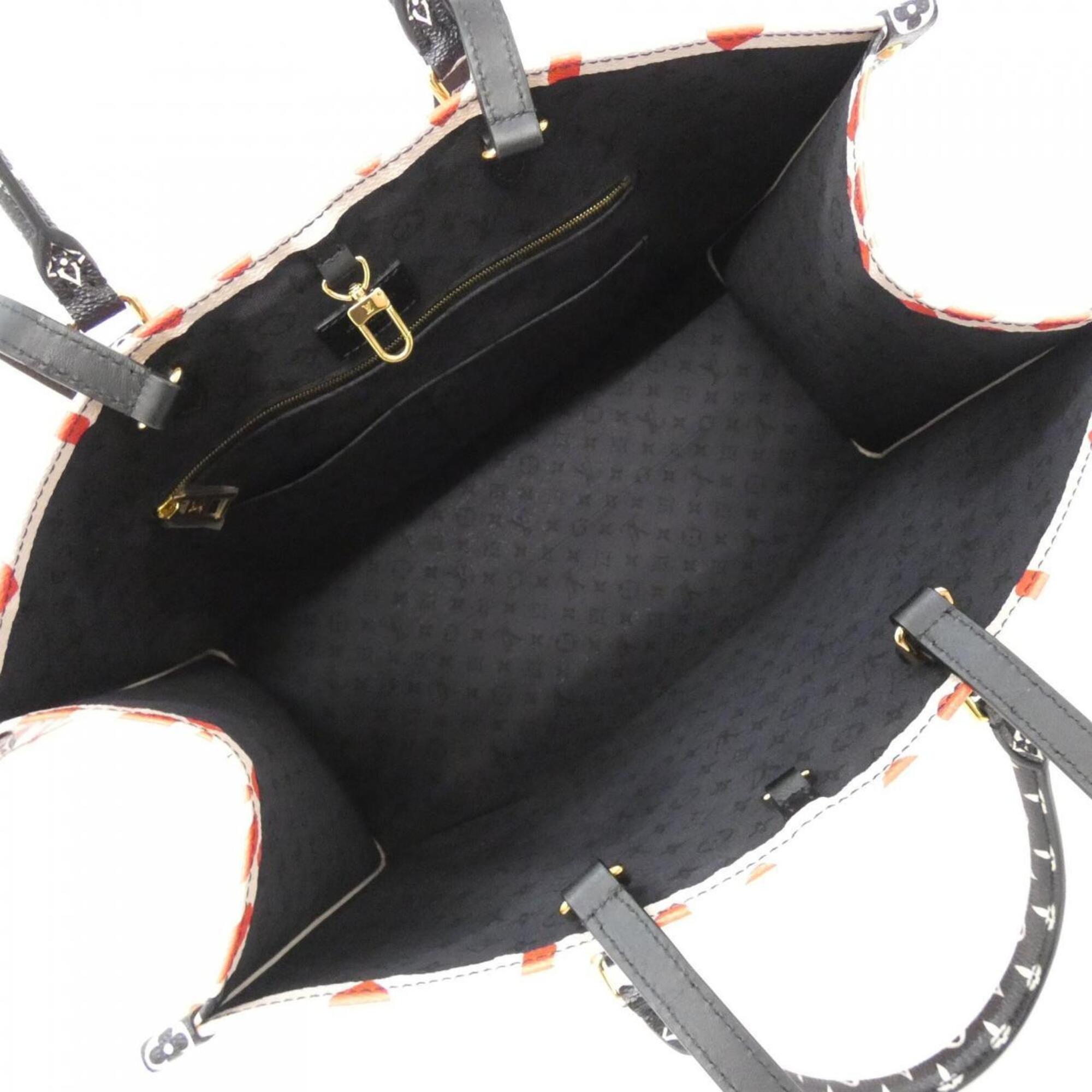 Louis Vuitton Cream Rouge Coated Canvas Handbag (Pre-Owned)
