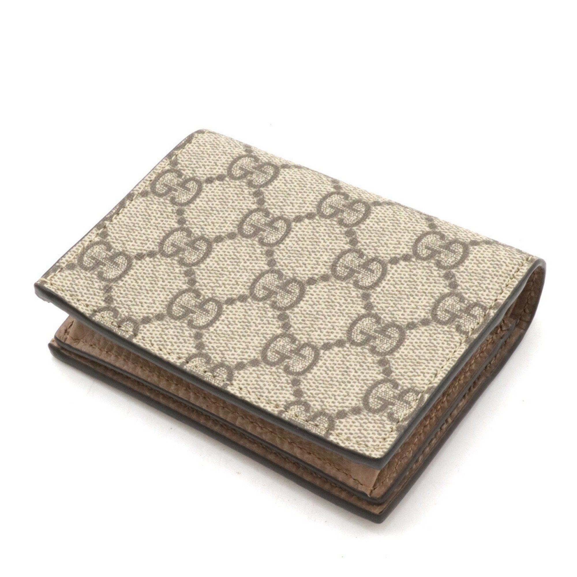 Gucci Beige Dusty Pink Pvc Leather Wallet (Bi-Fold) (Pre-Owned)