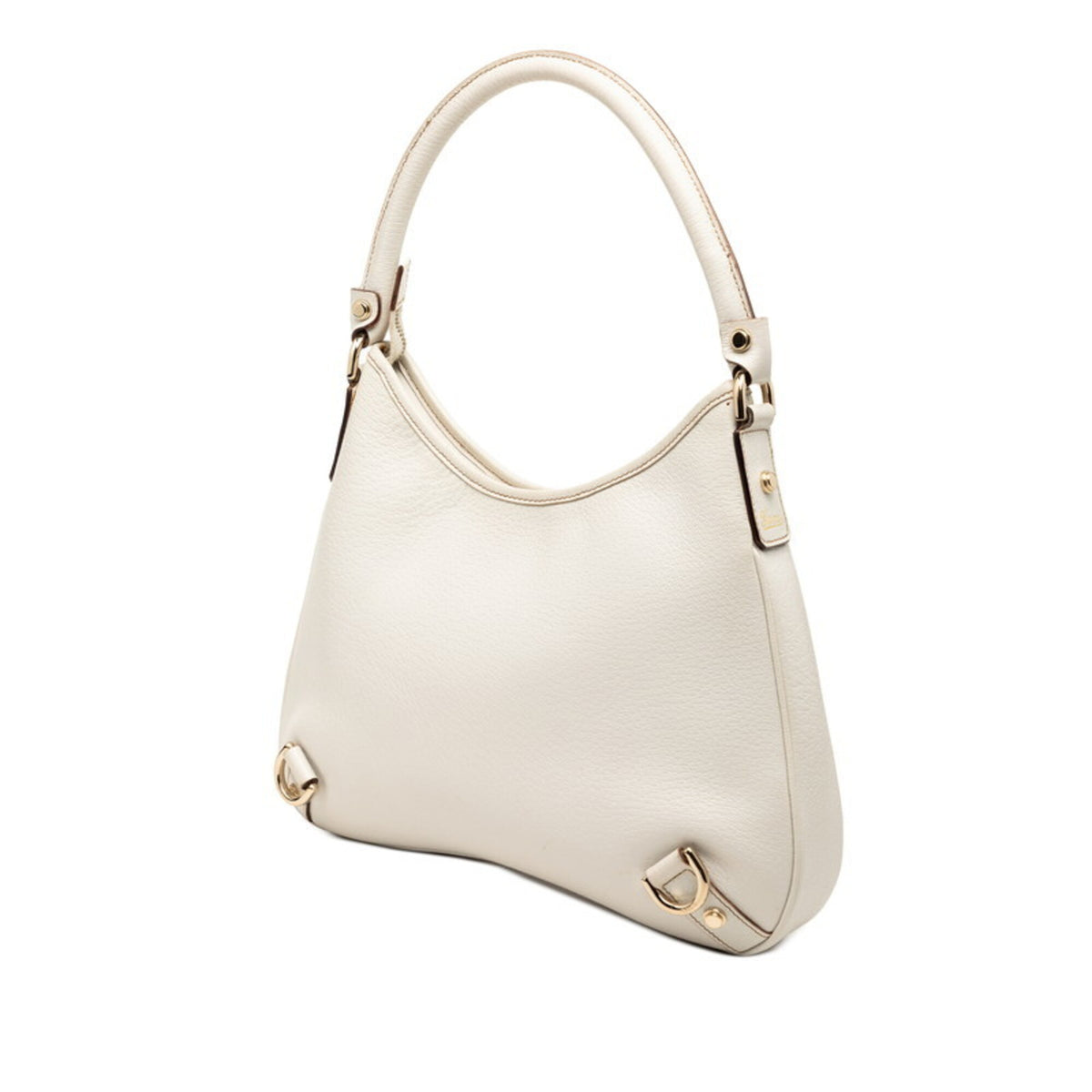 Gucci White Leather Shoulder Bag (Pre-Owned)