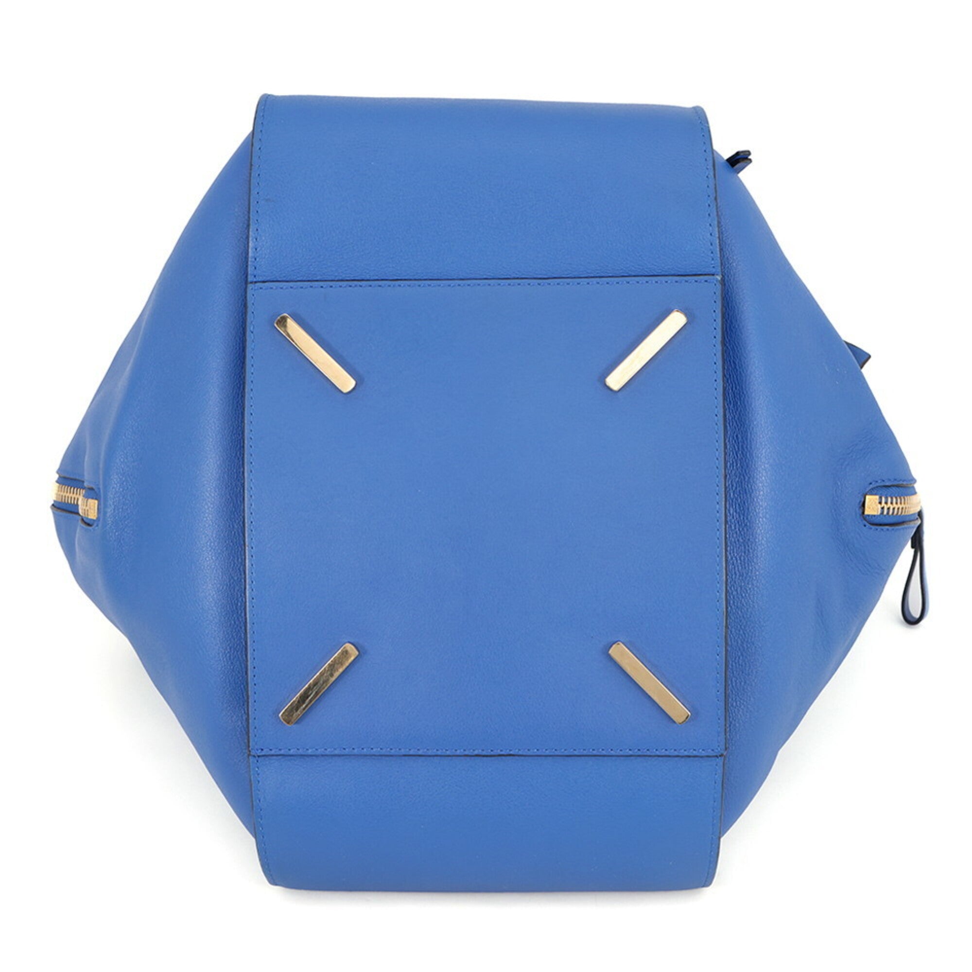 Loewe Blue Leather Handbag Shoulder Bag (Pre-Owned)