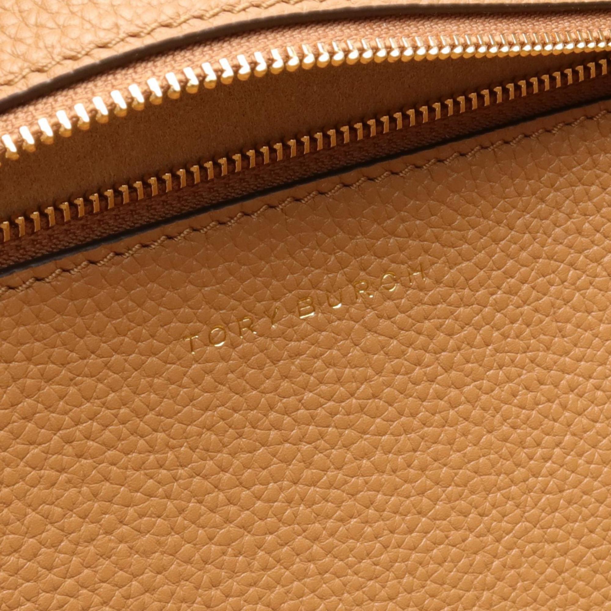 Tory Burch Brown Leather Tote Bag