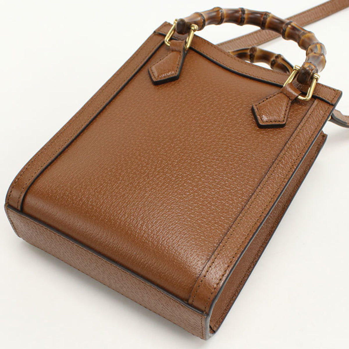 Gucci Brown Leather Tote Bag (Pre-Owned)