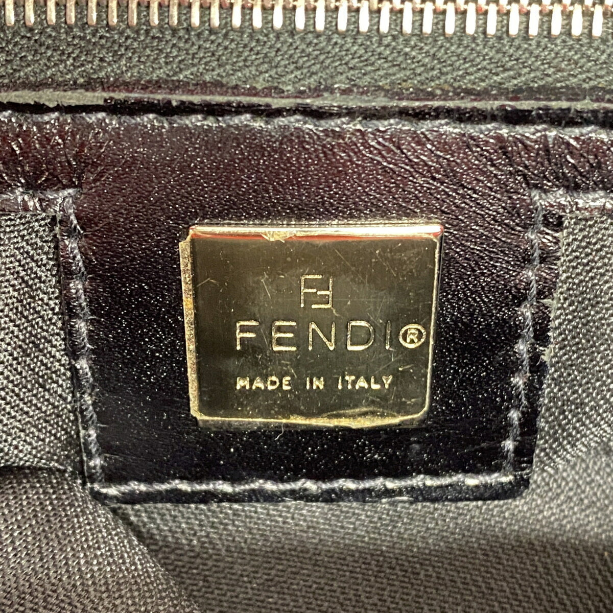 Fendi Black Red Color Tote Bag (Pre-Owned)