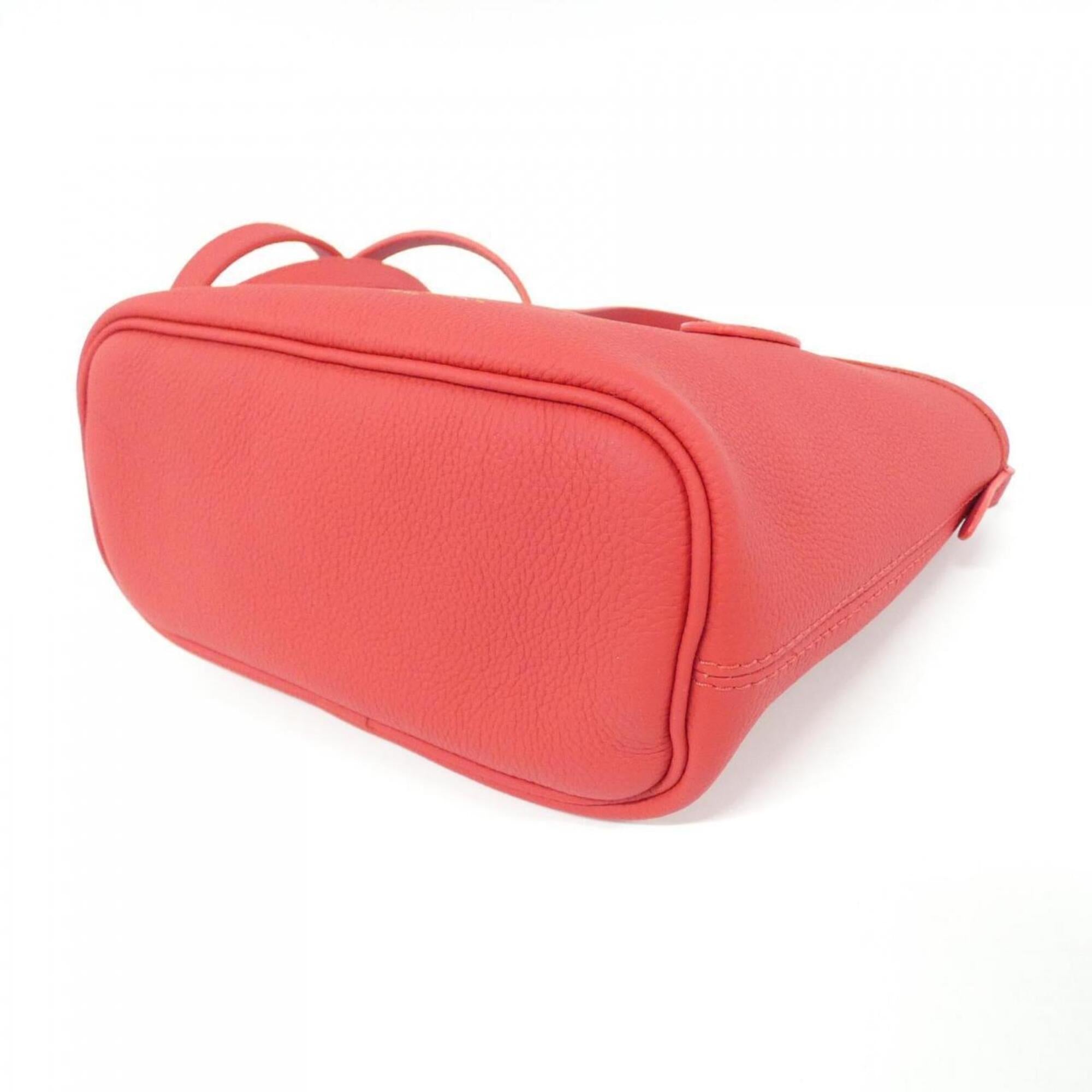 Louis Vuitton Monogram Cherry Blue Rouge Denim Canvas Leather Handbag Pouch (Pre-Owned)