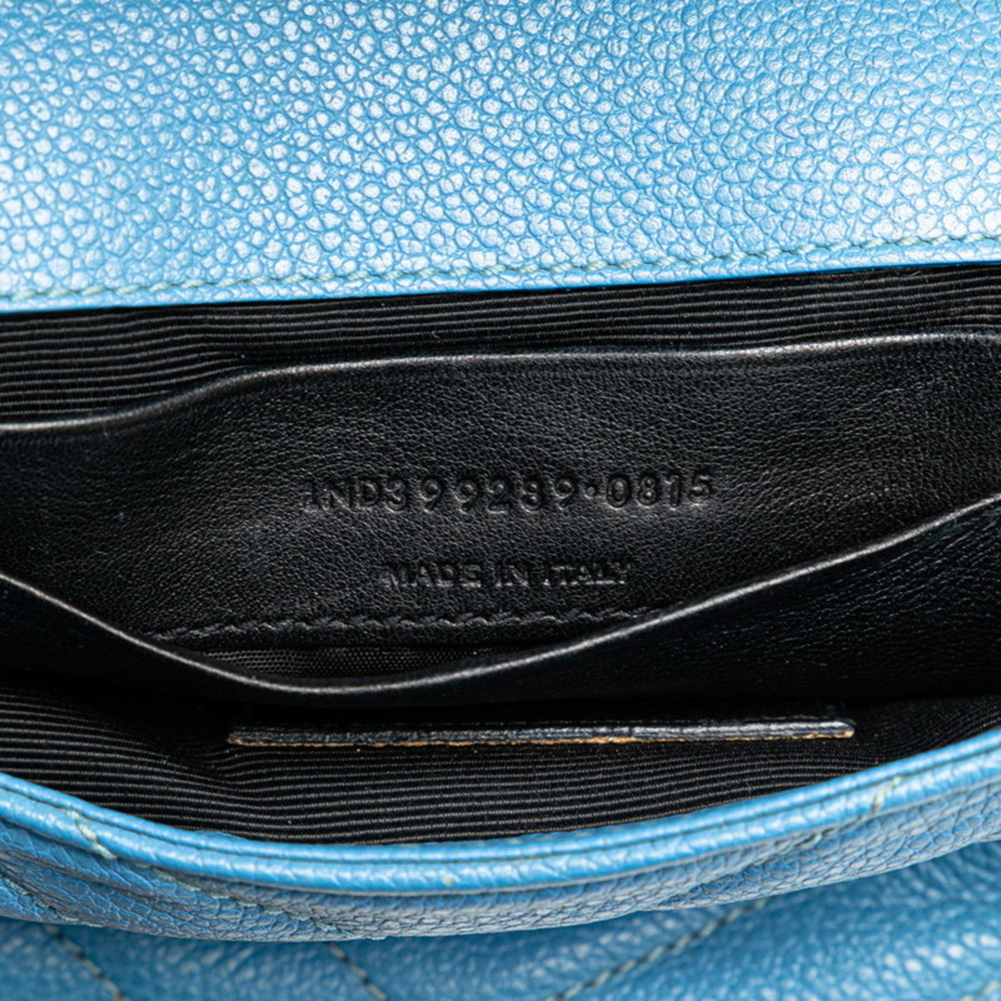 Saint Laurent Blue Leather Shoulder Bag (Pre-Owned)