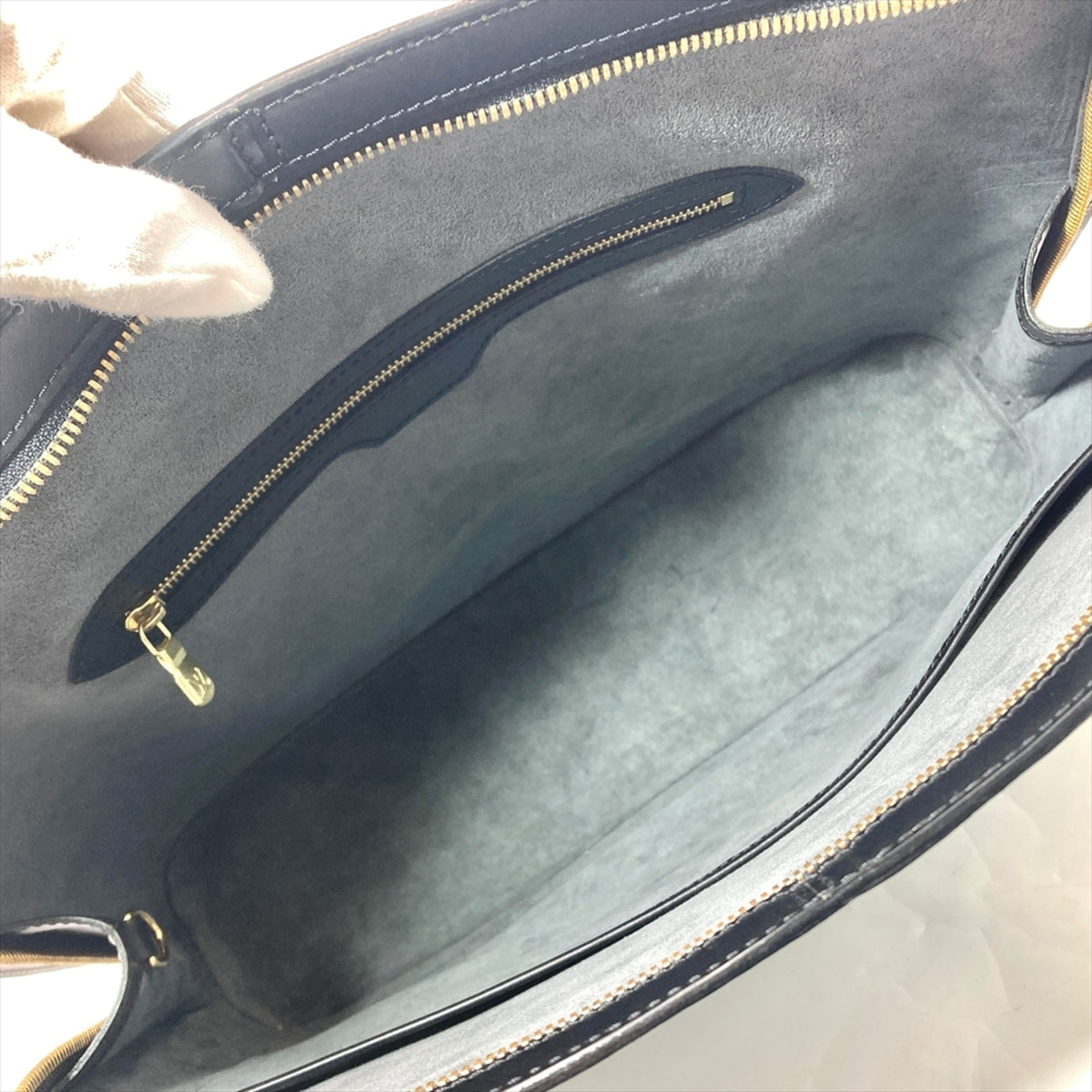 Louis Vuitton Black Noir Epi Leather Shoulder Bag Tote Bag (Pre-Owned)