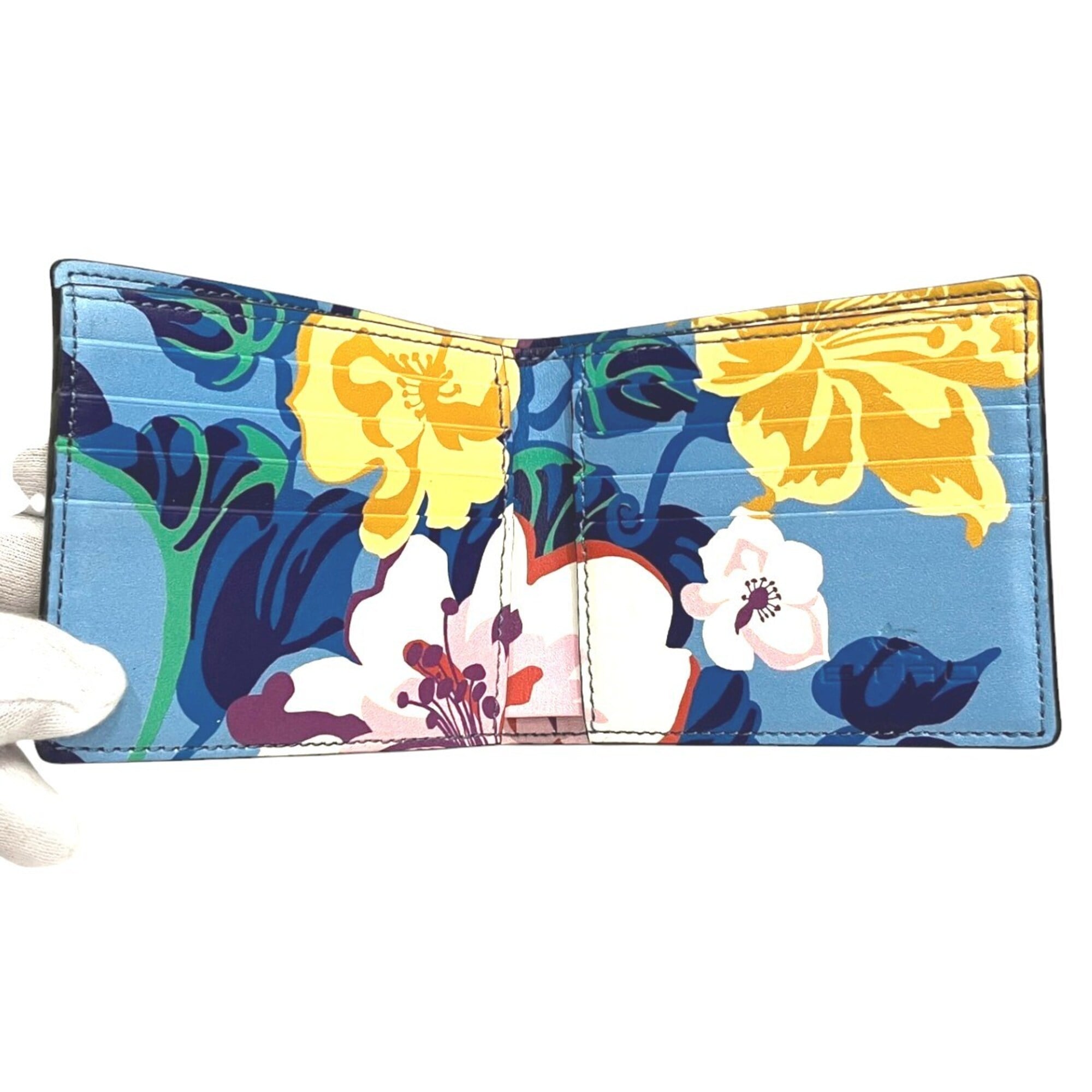 Etro Gray Pvc Leather Wallet (Bi-Fold) (Pre-Owned)