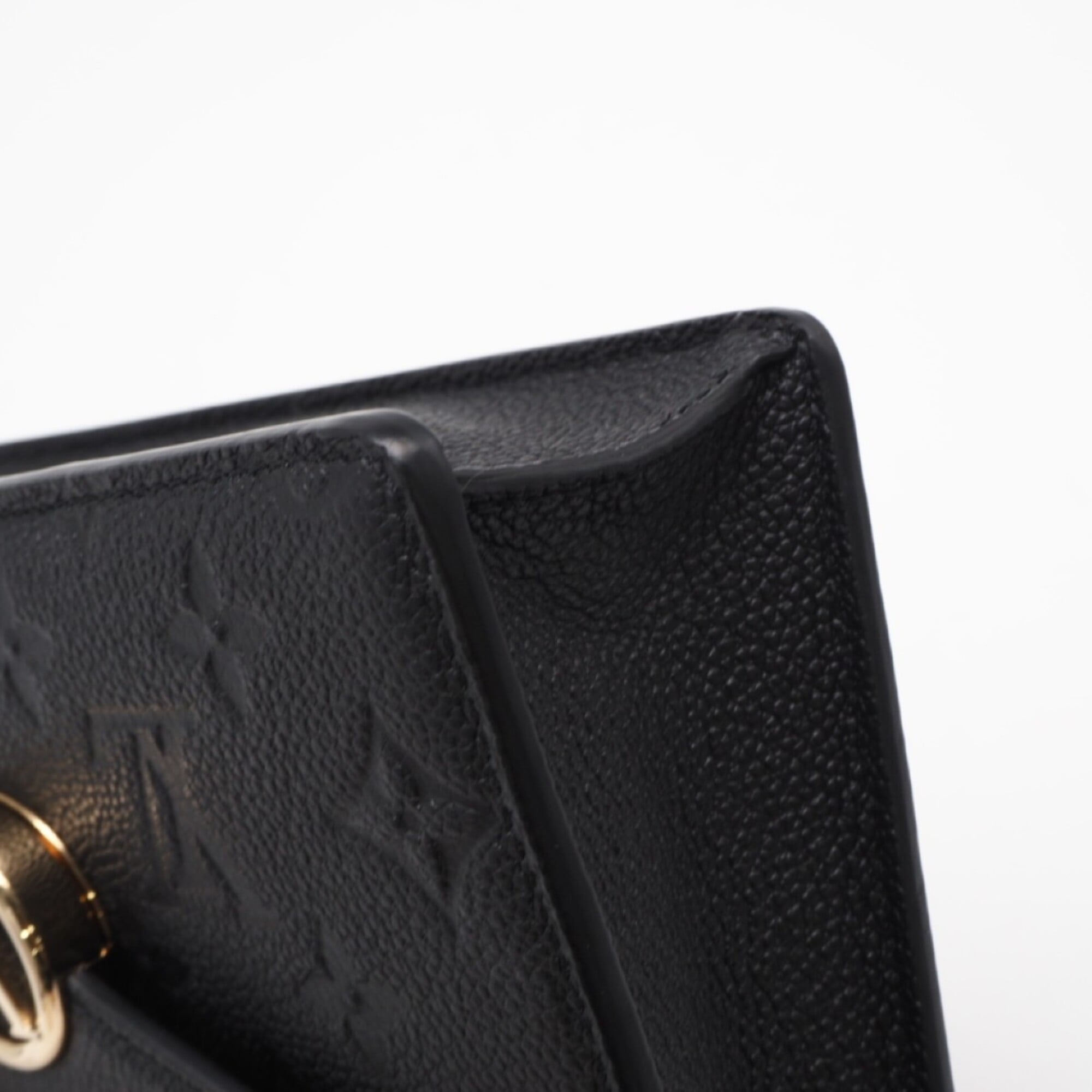Louis Vuitton Black Leather Chain/Shoulder Wallet (Pre-Owned)
