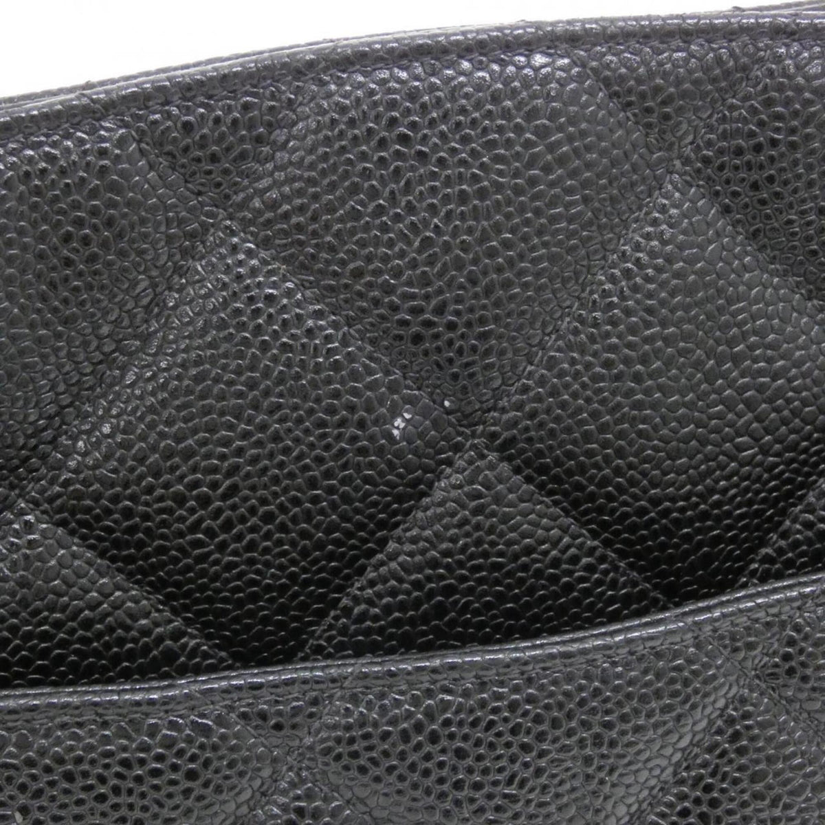 Chanel Black Grained Calfskin Shoulder Bag (Pre-Owned)
