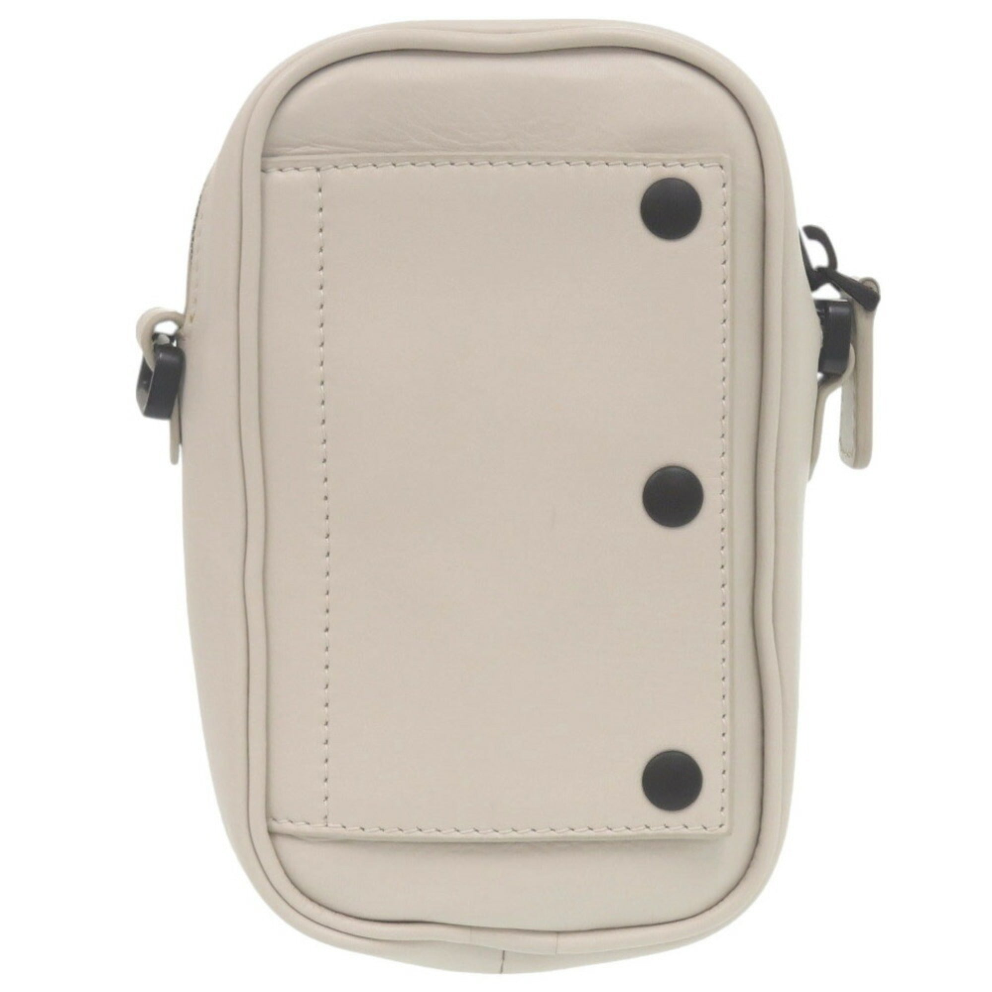 Bottega Veneta Ivory Leather Shoulder Bag (Pre-Owned)
