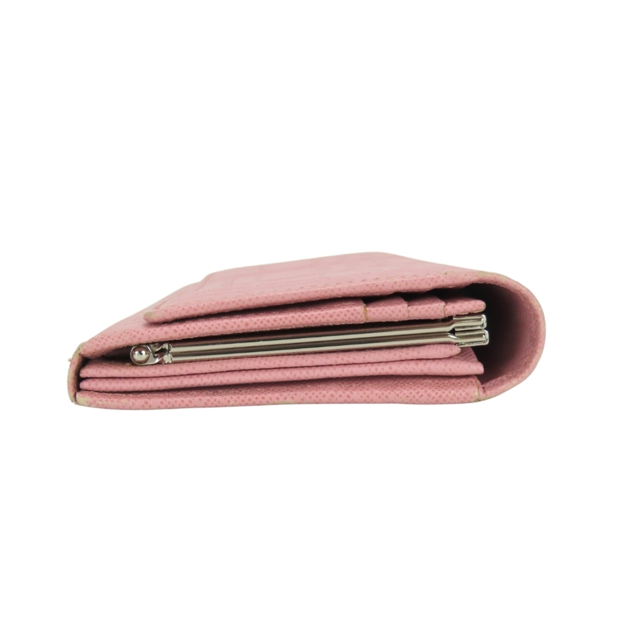 Burberry Pink Leather Coin Purse/Coin Case (Pre-Owned)