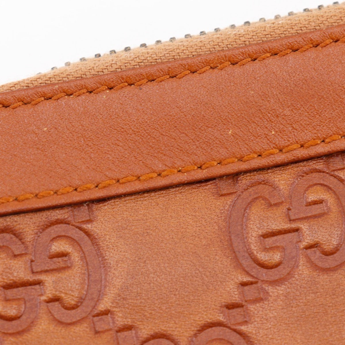 Gucci Brown Leather Pouch (Pre-Owned)