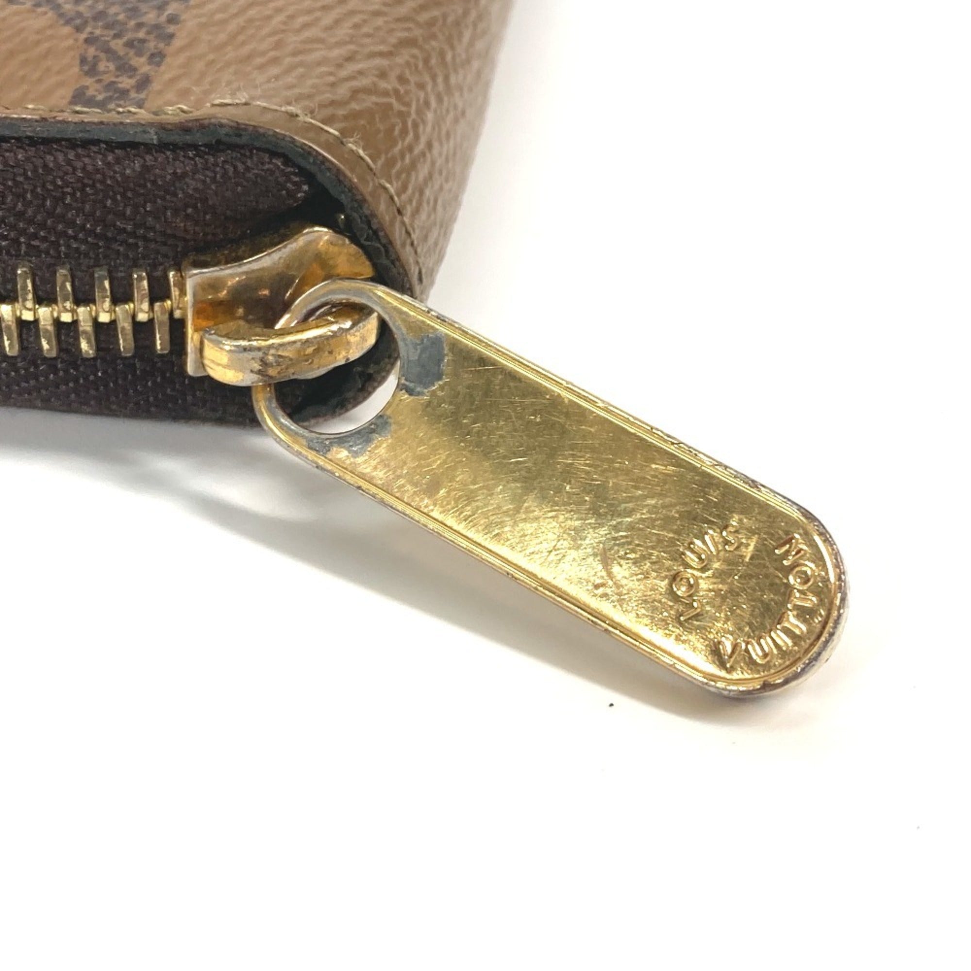 Louis Vuitton Brown Monogram Reverse Long Wallet (Bi-Fold) (Pre-Owned)