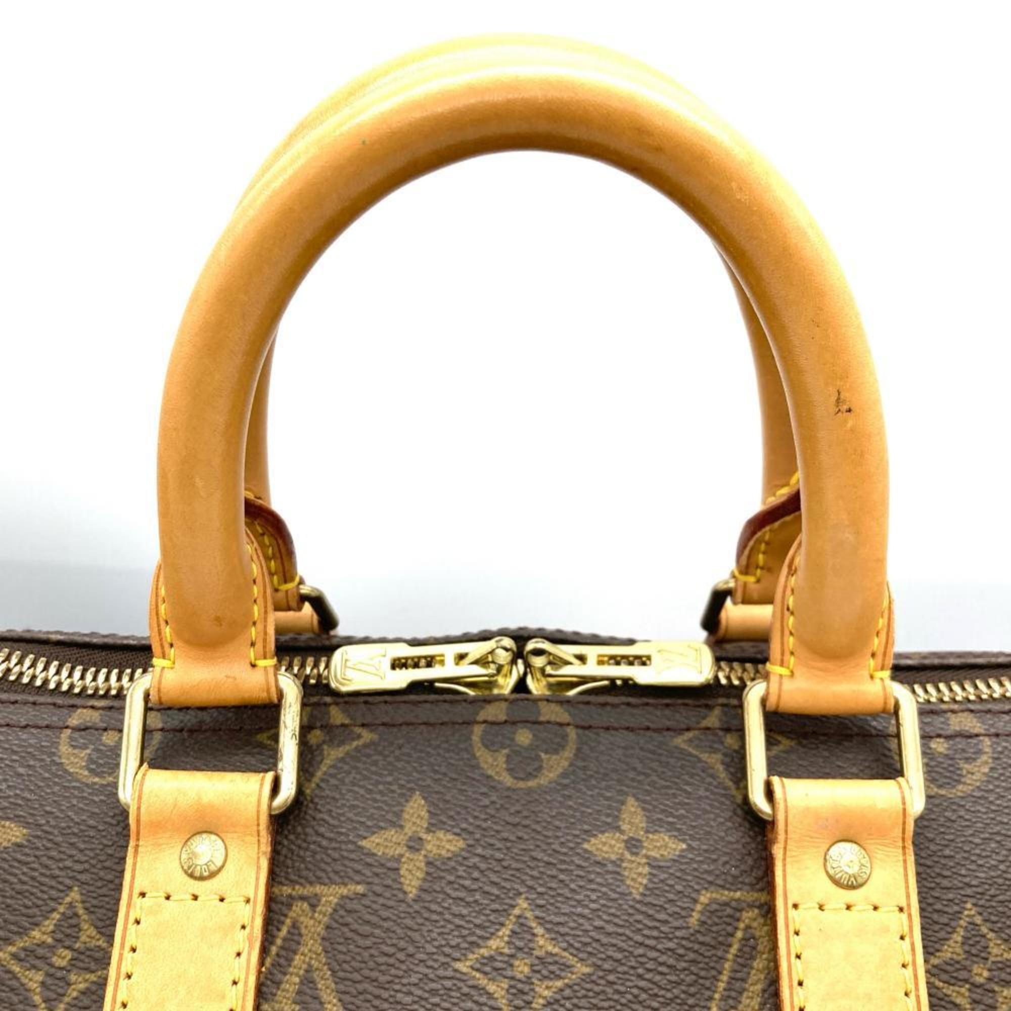 Louis Vuitton Brown Monogram Canvas Boston Bag (Pre-Owned)