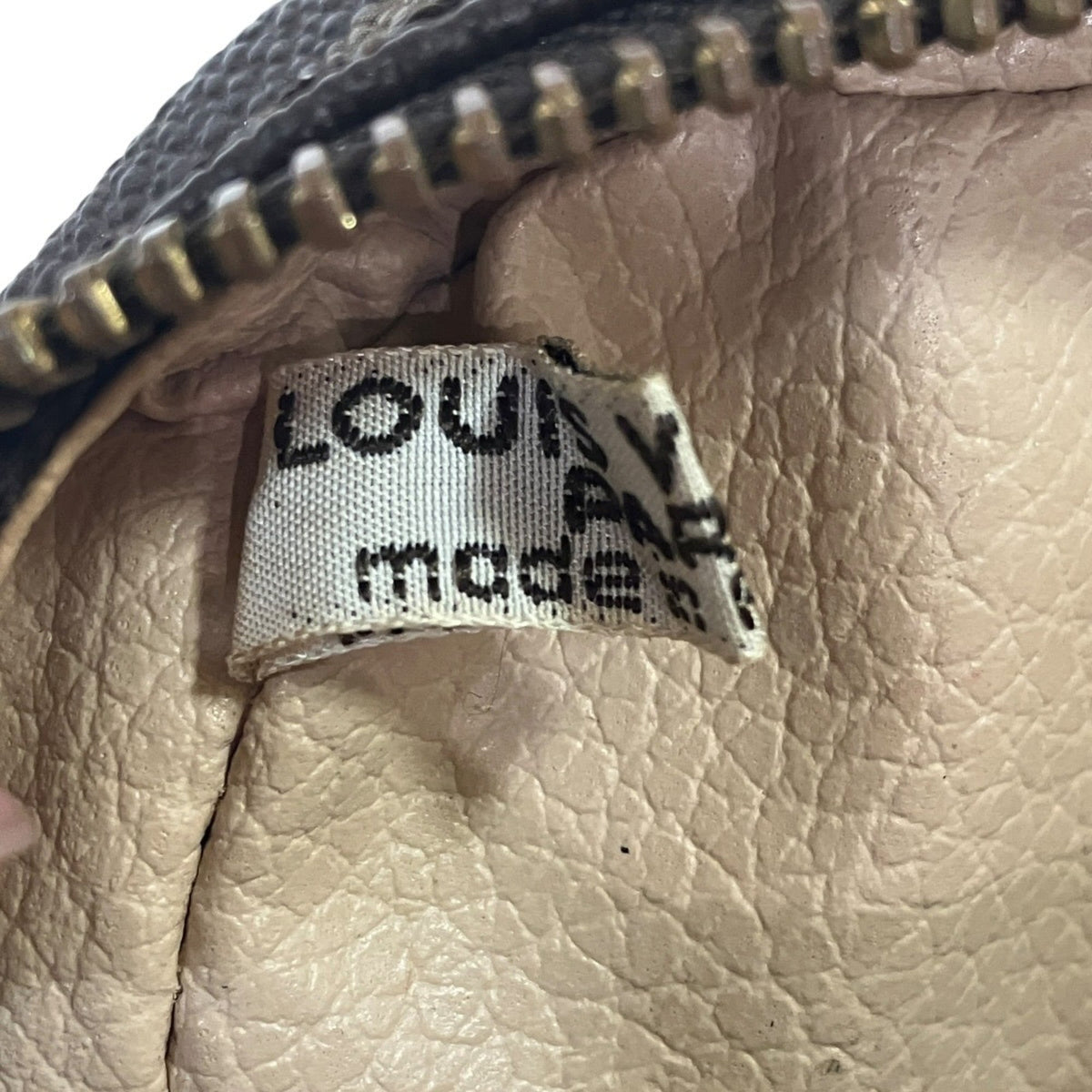 Louis Vuitton Brown Canvas Handbag Pouch (Pre-Owned)