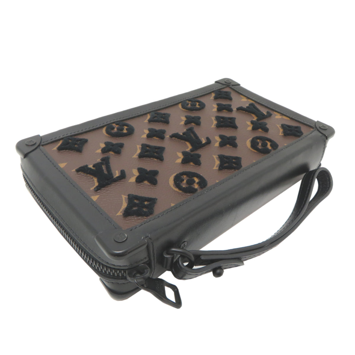 Louis Vuitton Black Monogram Clutch Bag (Pre-Owned)