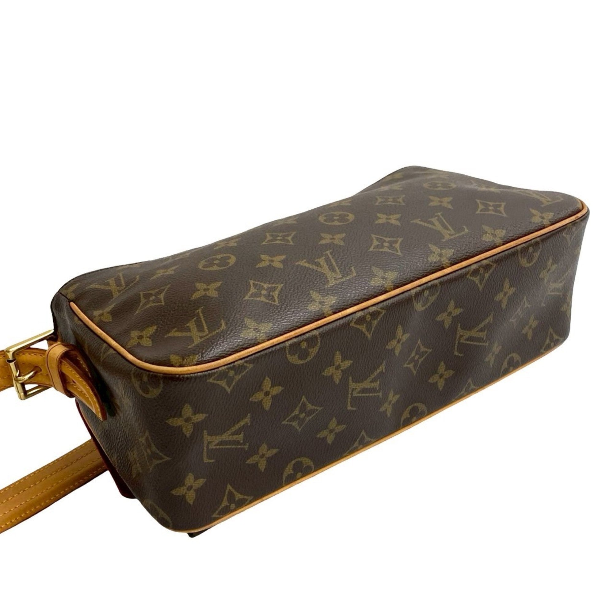 Louis Vuitton Brown Leather Pvc Shoulder Bag Tote Bag (Pre-Owned)