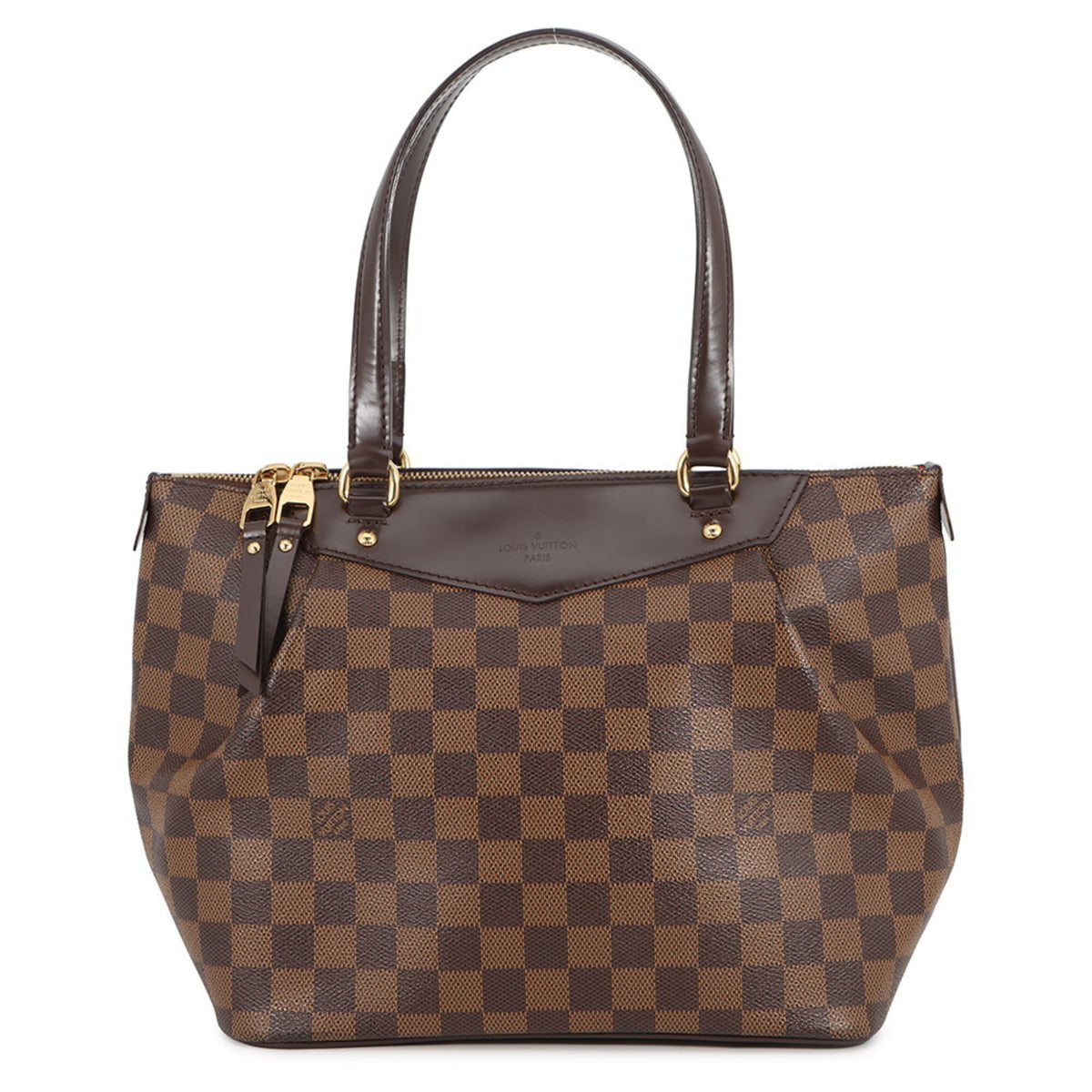 Louis Vuitton Damier Damier Canvas Ebene Red Color Damier Canvas Handbag Shoulder Bag (Pre-Owned)