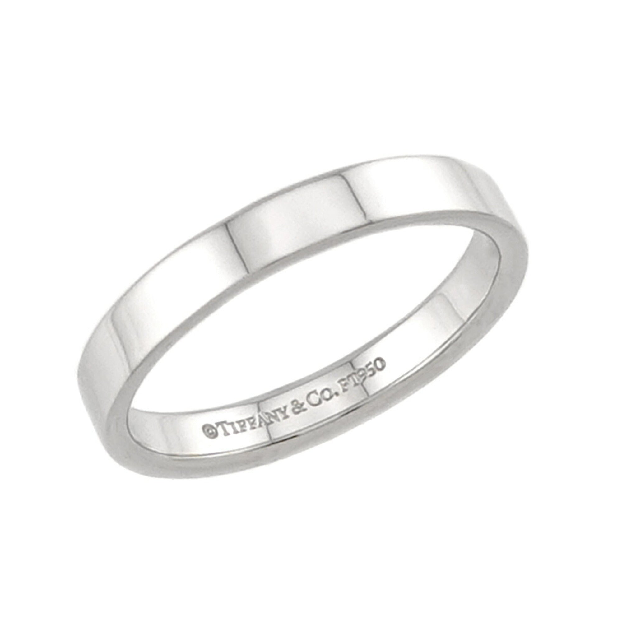 Tiffany Platinum 950 Band Ring (Pre-Owned)