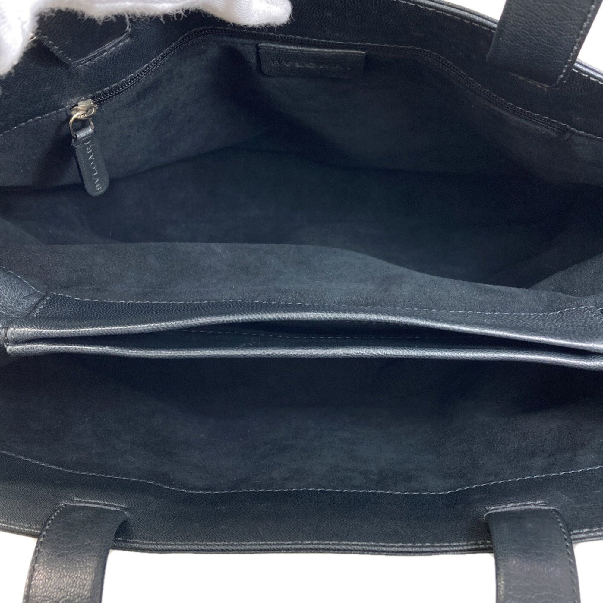 Bvlgari Black Leather Handbag (Pre-Owned)