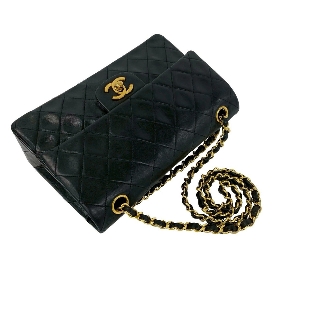 Chanel Black Leather Shoulder Bag (Pre-Owned)