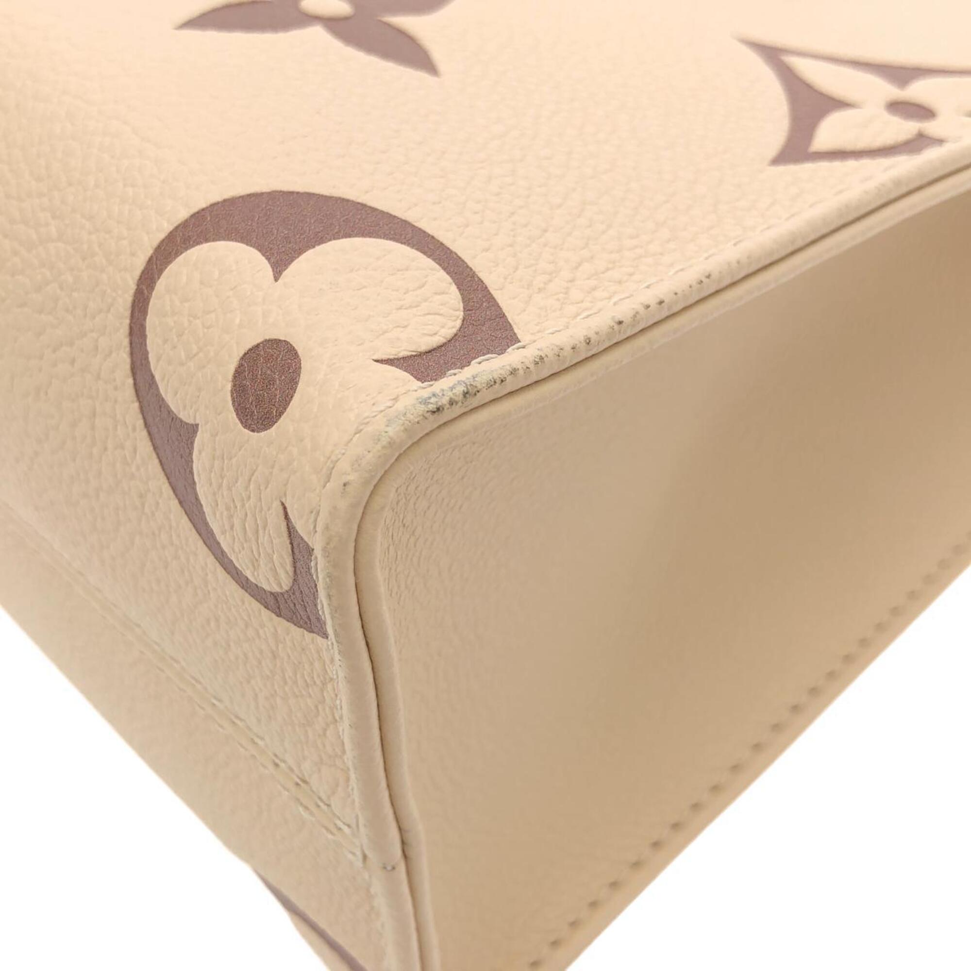 Louis Vuitton Beige Leather Handbag (Pre-Owned)