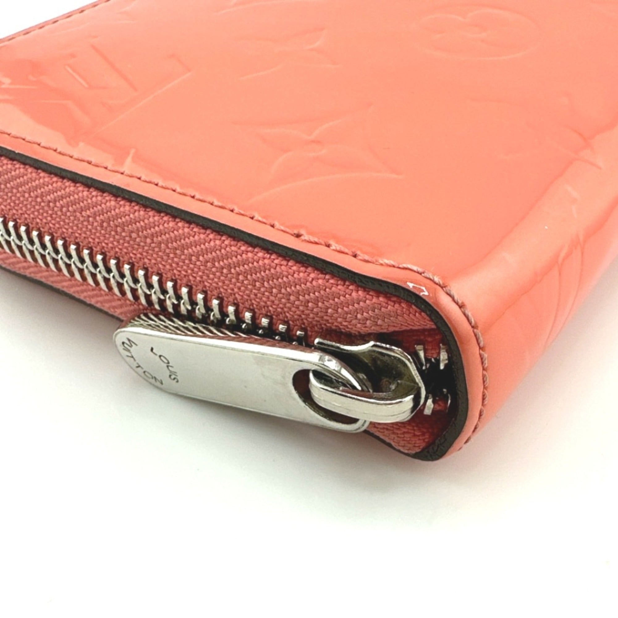Louis Vuitton Monogram Vernis Rose Litchi Monogram Vernis Long Wallet (Bi-Fold) (Pre-Owned)